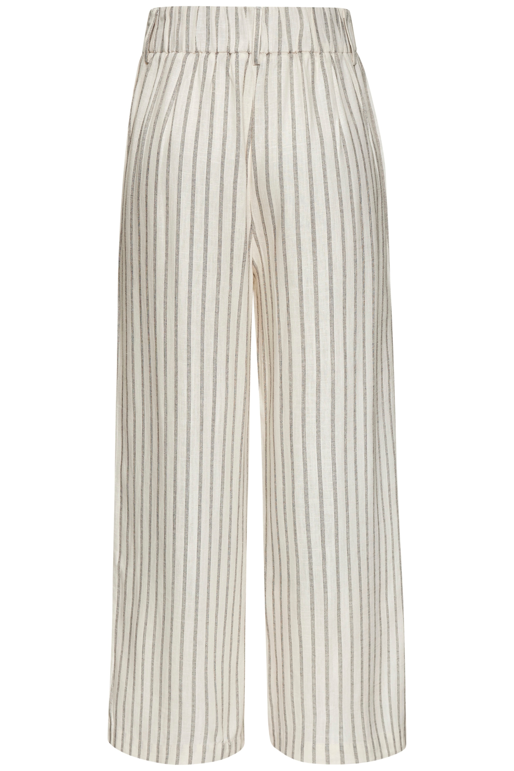LASCANA Bundfaltenhose, mit Taschen und Knopfdetail, weites Bein, Leinenhose, Sommerhose