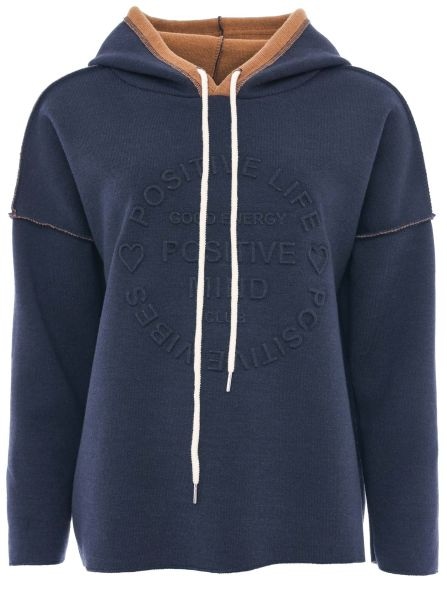 Zwillingsherz Hoodie »"Positive Mind"«, mit Kapuze, 3/4 Arm und Stempeldruck