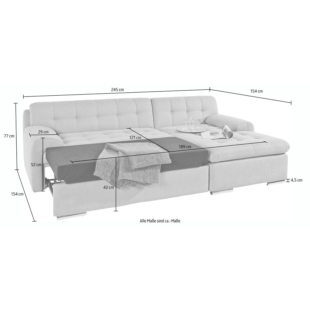 TRENDMANUFAKTUR Ecksofa