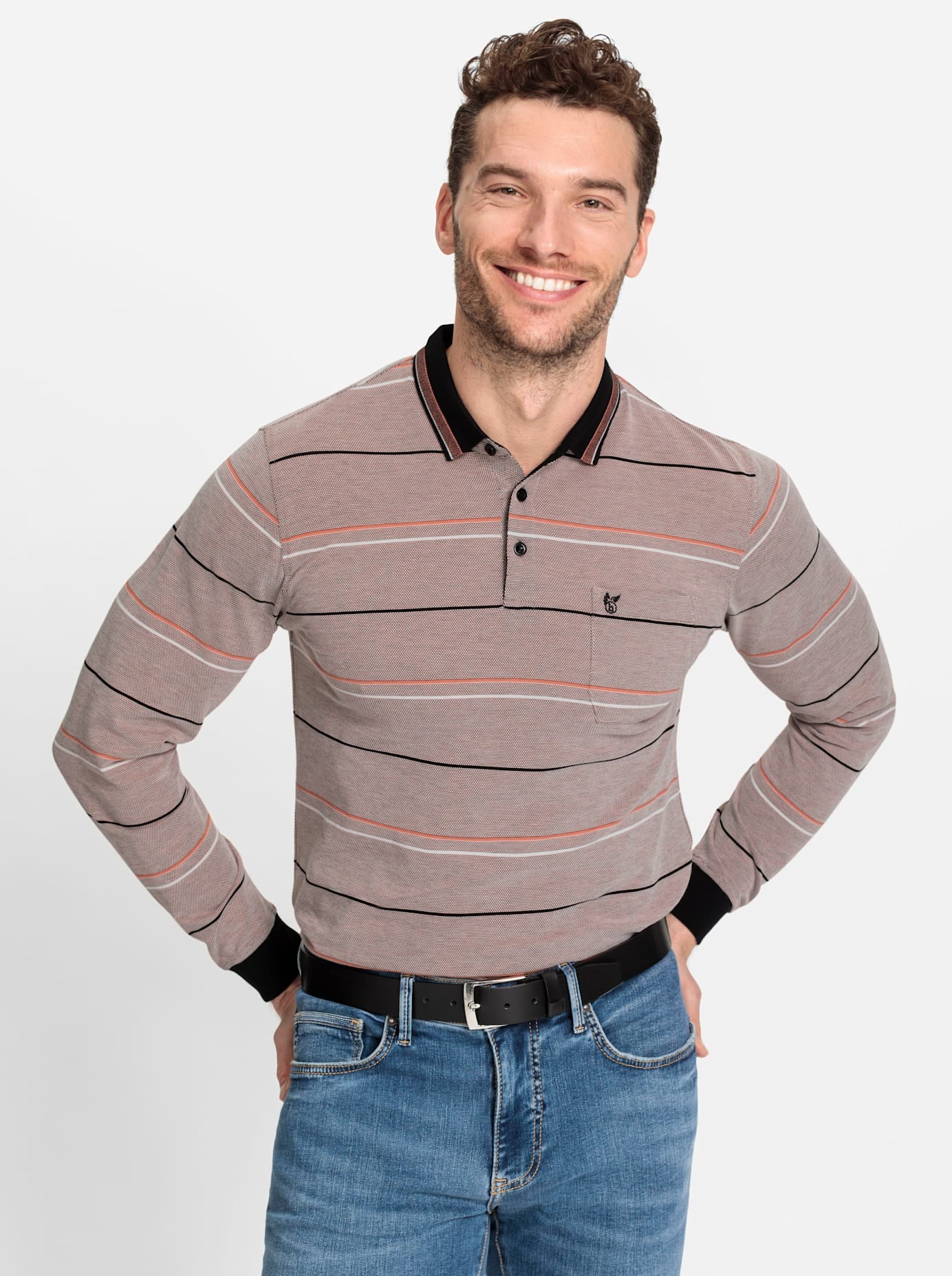 Hajo Poloshirt »Langarm-Poloshirt«, (1 tlg.)
