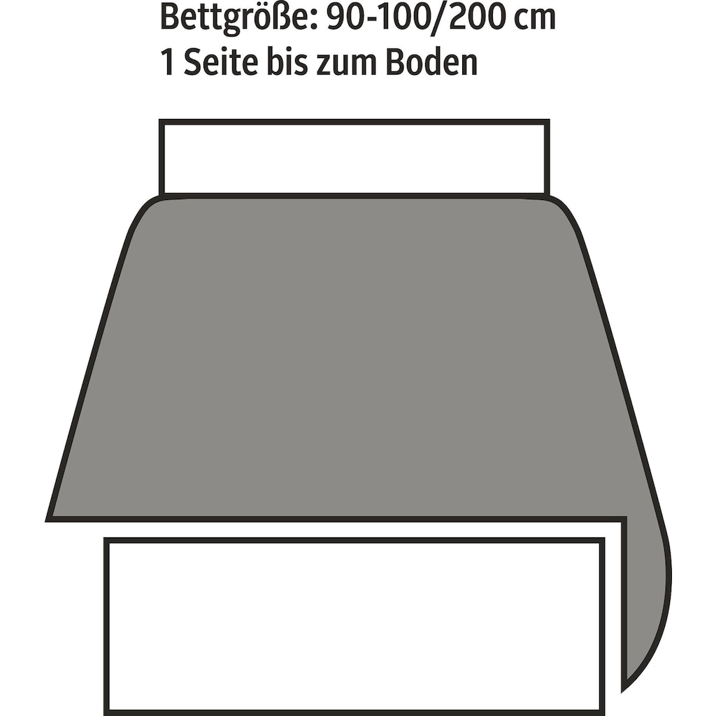 Kneer Tagesdecke »La Diva«, aus Waffelpiqué in 100% Baumwolle, Tagesdecke für Einzelbetten oder Doppelbetten, wärmend, pflegeleicht, Tagesdecke auch als Überwurf fürs Sofa geeignet, STANDARD 100 by OEKO-TEX® zertifiziert