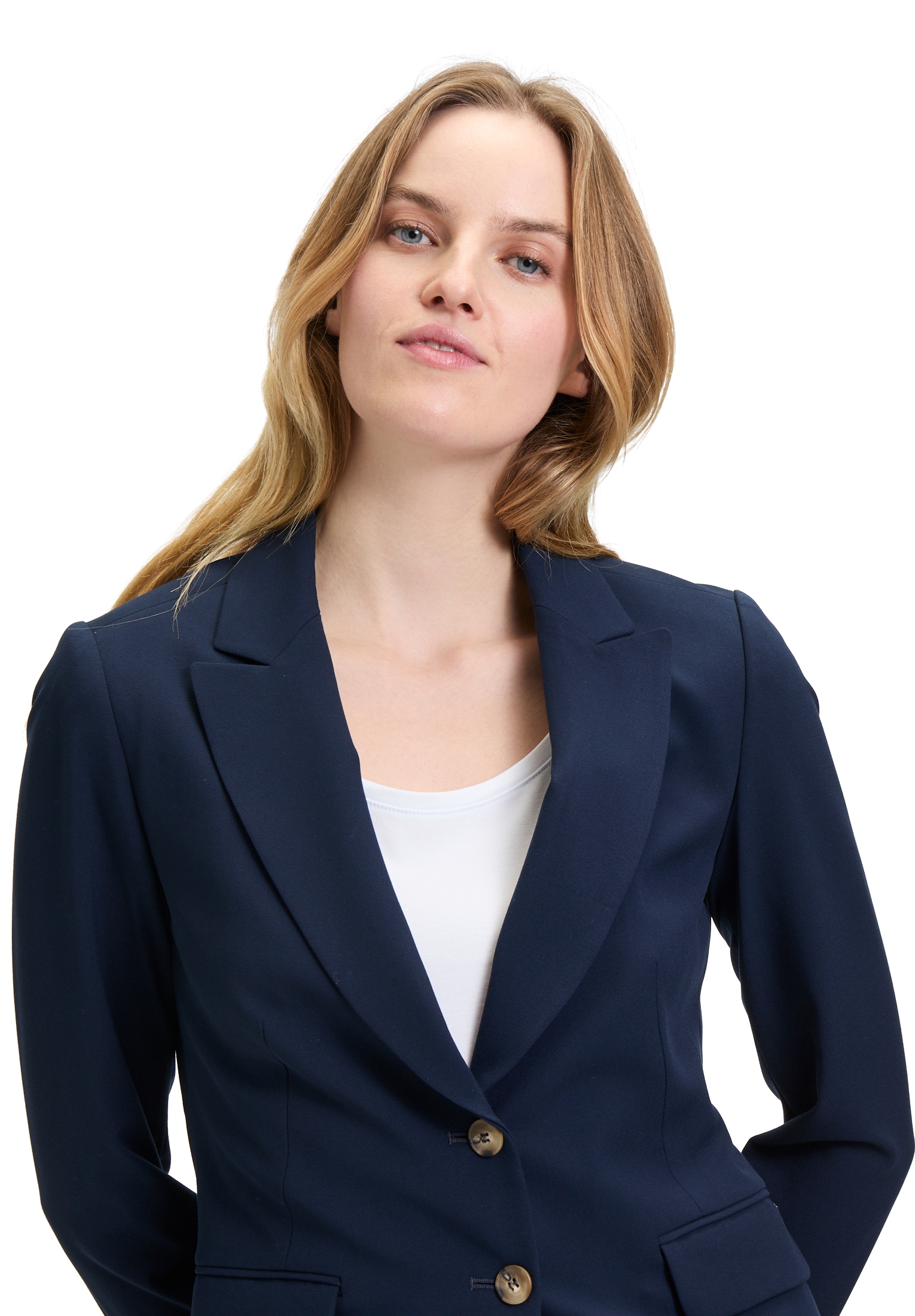 Betty&Co Jackenblazer »Klassischer Blazer mit Taschen«