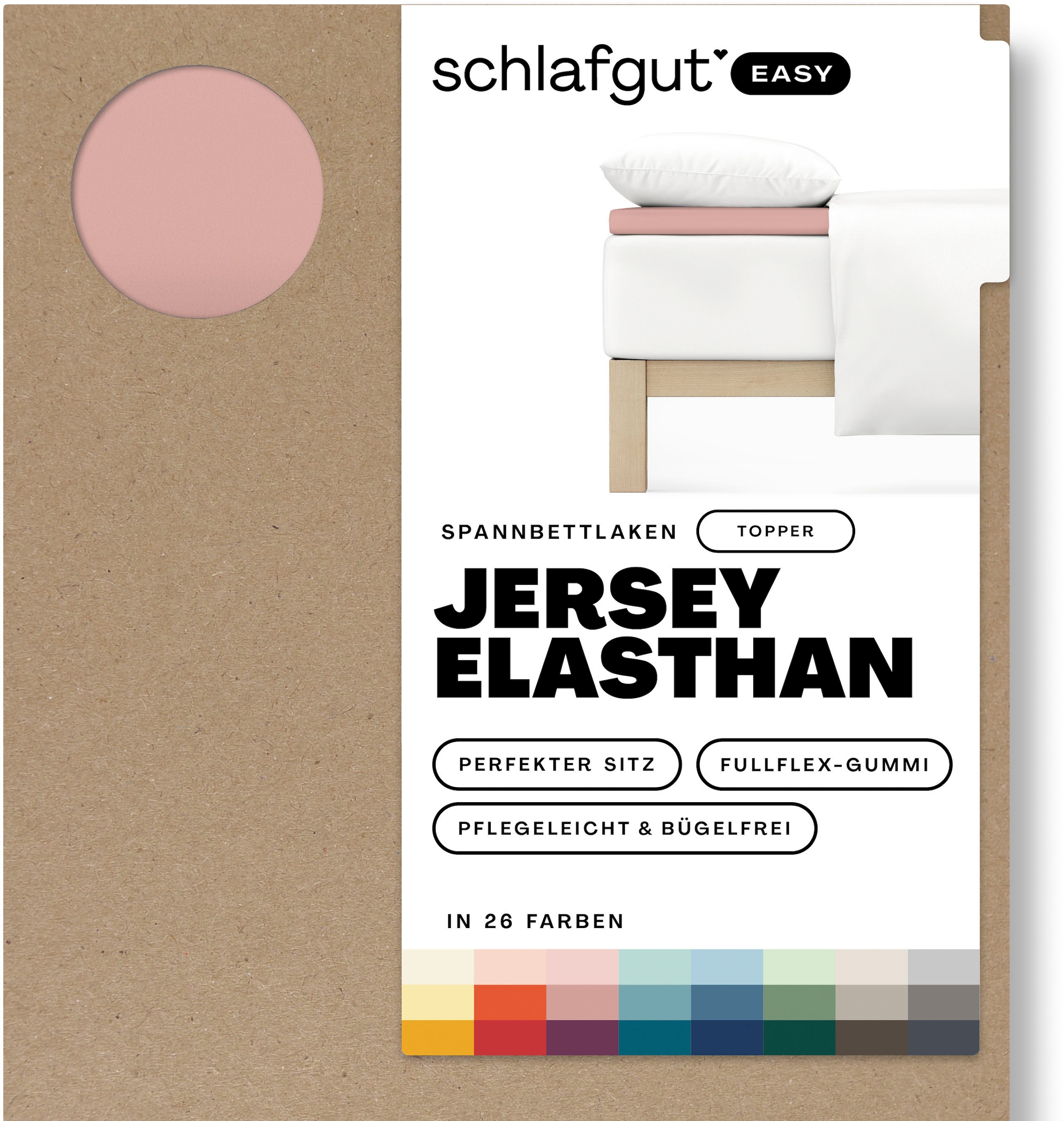 Schlafgut Spannbettlaken »EASY Jersey Elasthan Topper«, MADE IN GREEN by OEKO-TEX®
