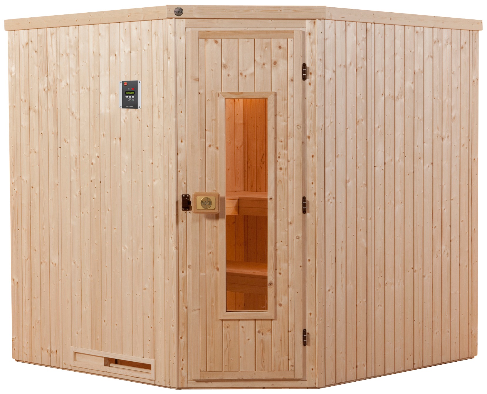 weka Sauna »Varberg 3«, 7,5 kW Bio-Ofen mit ext. Steuerung