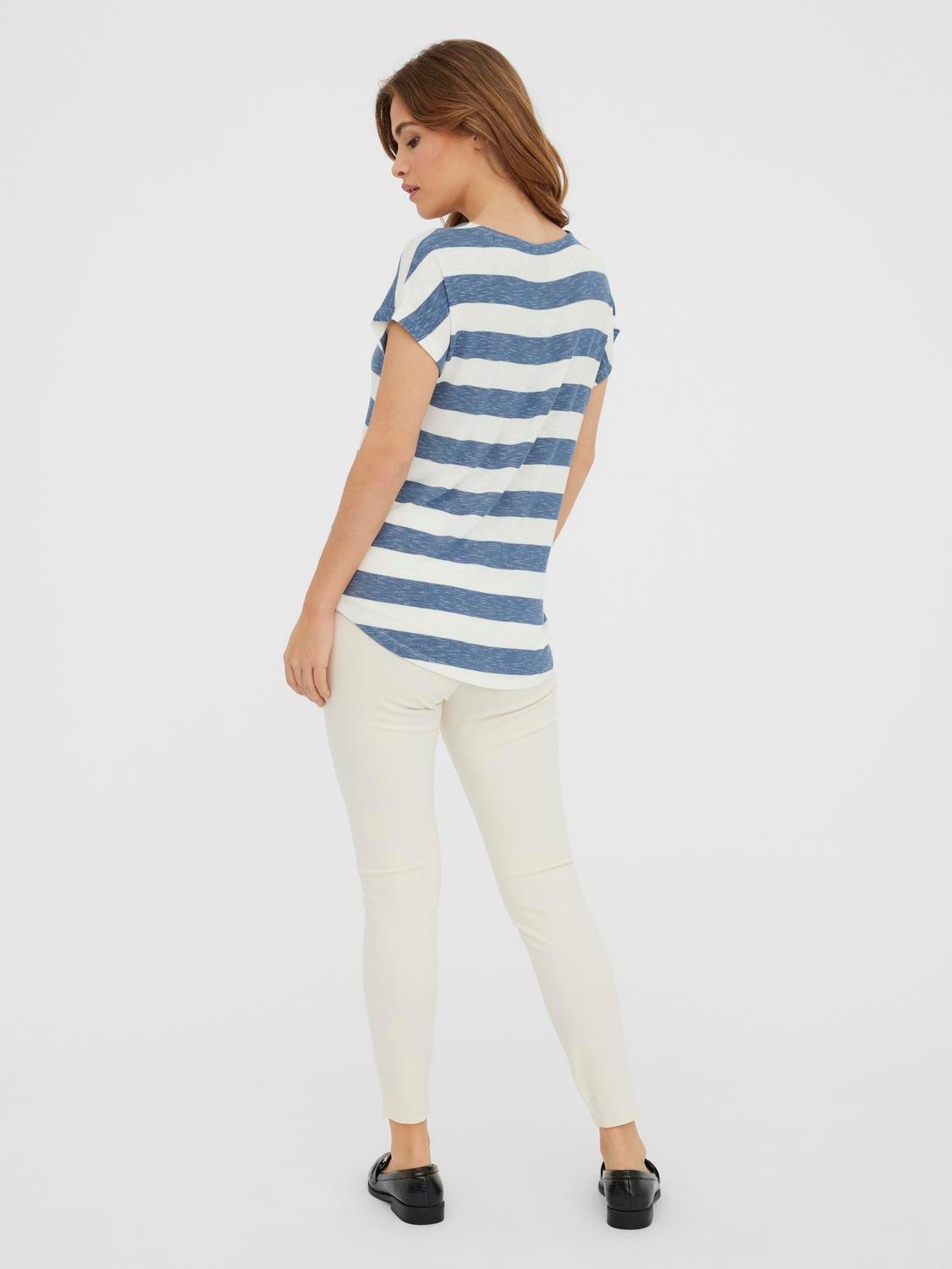 Vero Moda Kurzarmshirt »VMWIDE STRIPE SL TOP GA JRS NOOS«