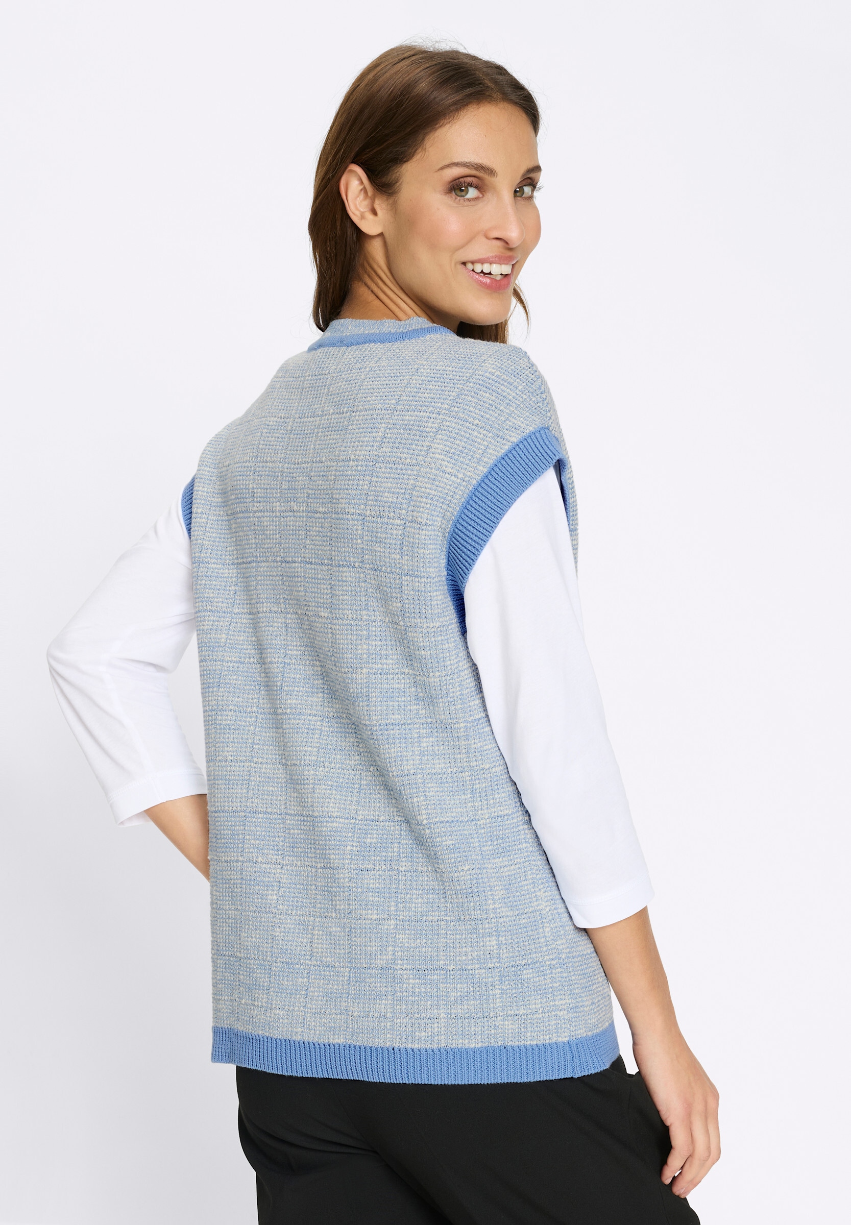 Witt Strickweste »Bouclé-Weste Strickweste mit imitierten Pattentaschen«