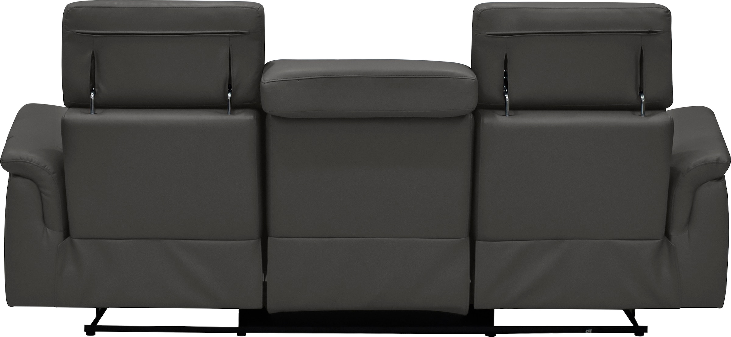 Places of Style 3-Sitzer »Pareli 229cm, manuelle u. elektr. Relaxfunktion in 2 Sitzen«, USB, KT-Verstellung, LED Beleuchtung, in Echtleder, Kunstleder, Web
