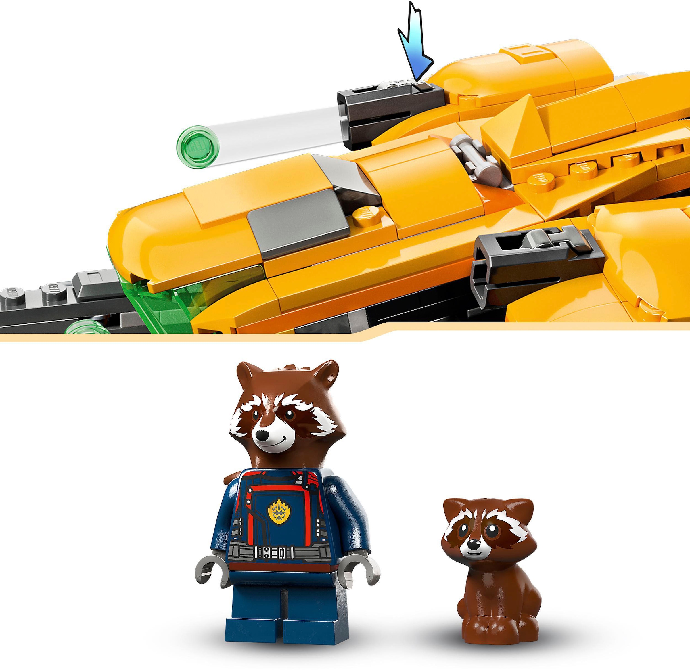 LEGO® Konstruktionsspielsteine »Baby Rockets Schiff (76254), LEGO® Marvel«, (330 St.), Made in Europe