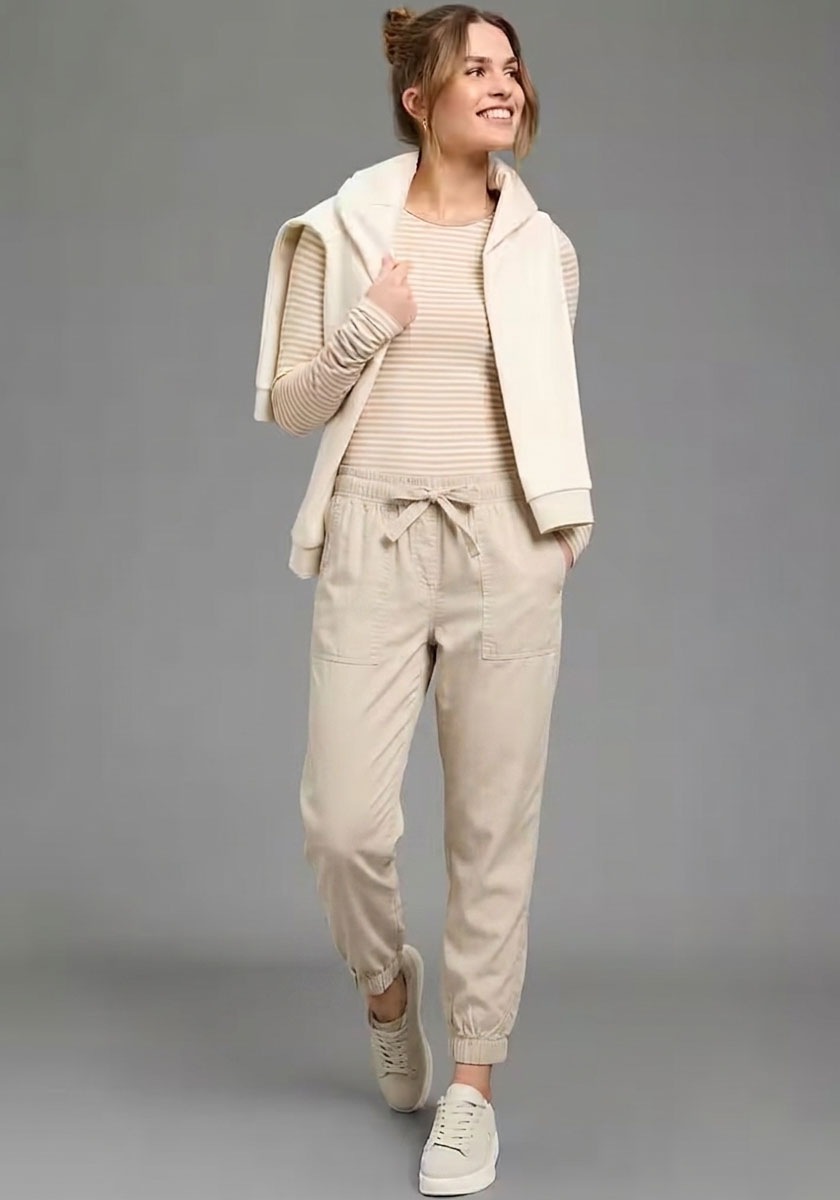 KangaROOS Paperbag-Hose  Casual Popeline-Hose, gerades Bein, Loose Fit