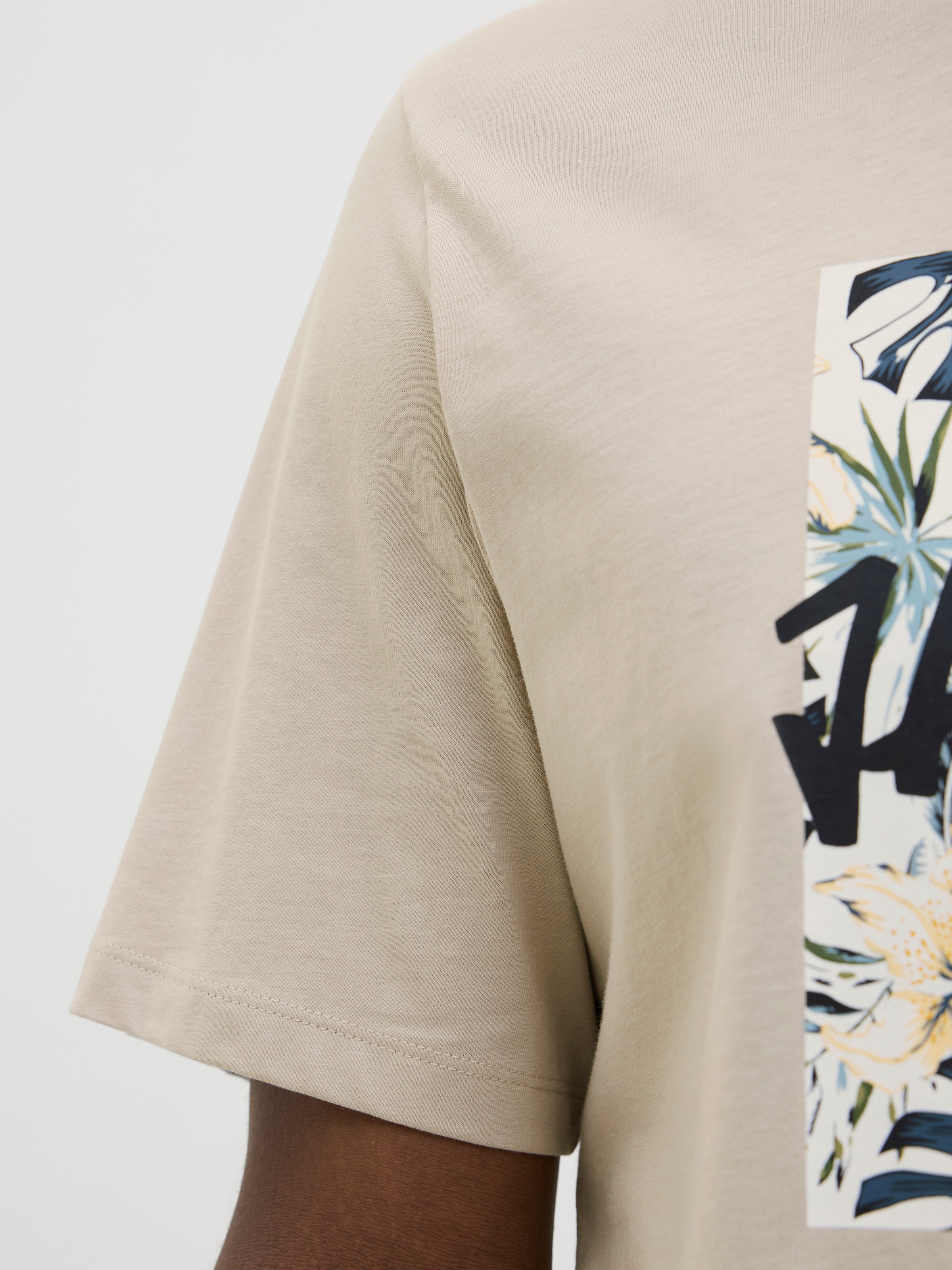 Jack & Jones Print-Shirt »JJHAWAII SHAPE TEE SS CREW NECK«
