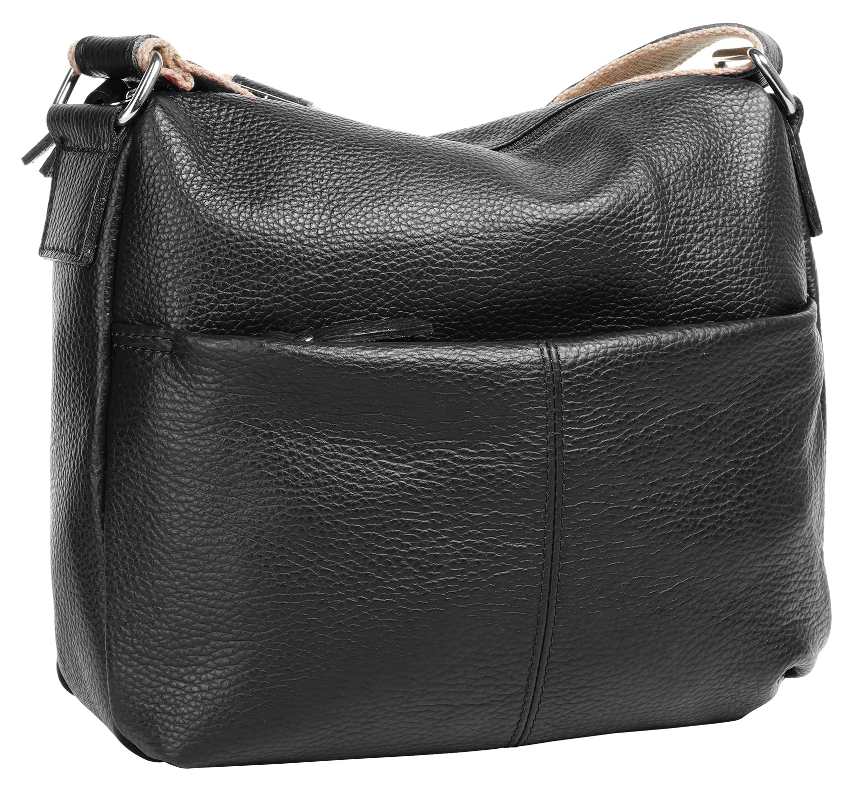 Samantha Look Umhängetasche echt Leder, Made in Italy