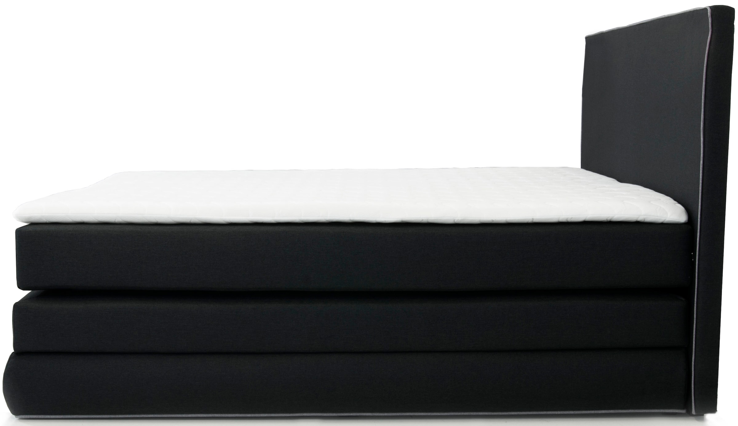 COLLECTION AB Boxspringbett »Ninoni mit Kaltschaummatratze«, inkl. Bettkasten, Topper und wahlweise mit LED-Beleuchtung