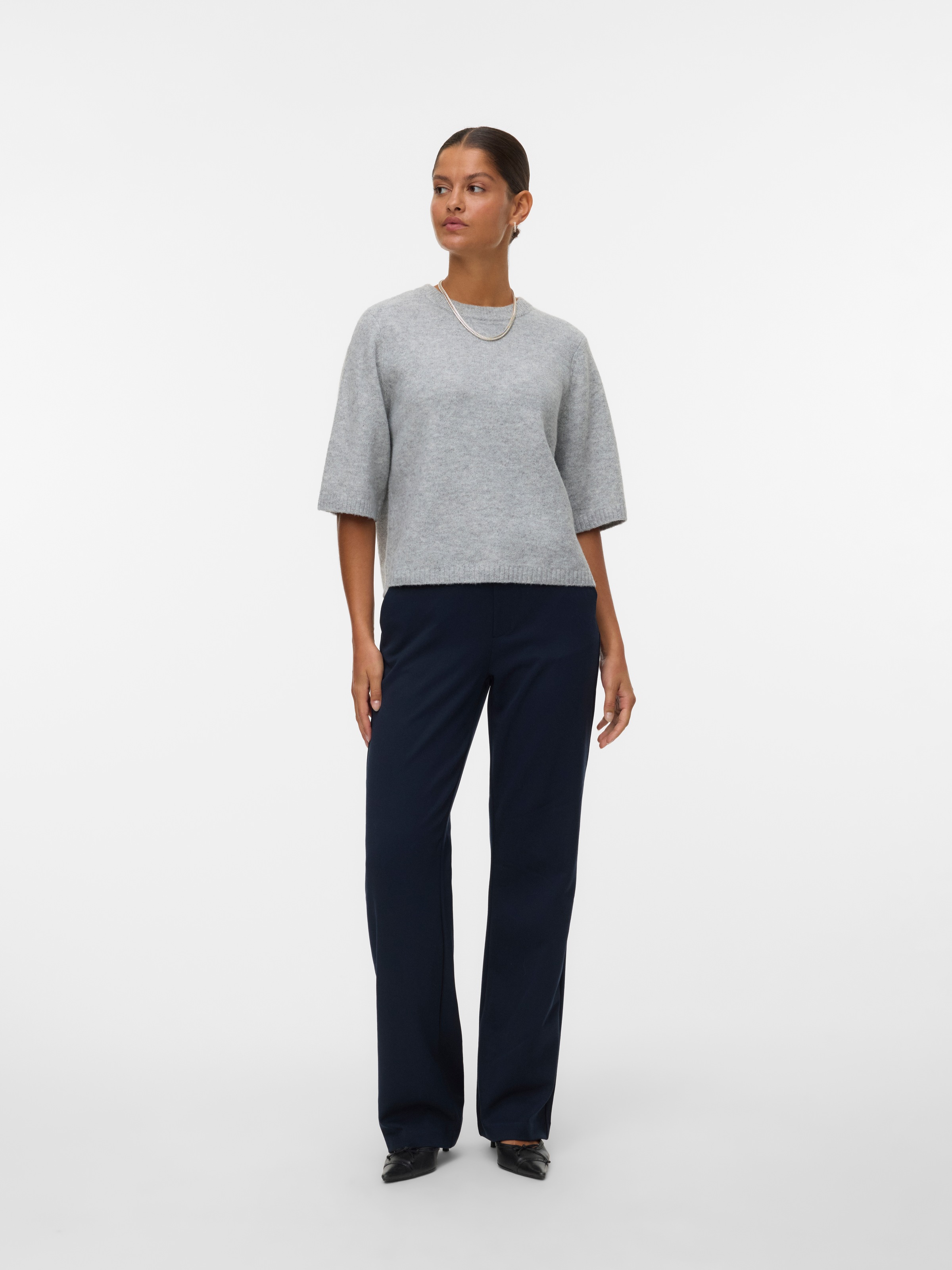 Vero Moda Rundhalspullover »VMBOOM 2/4 O-NK OVERSIZE PULLOVE GA NOOS«
