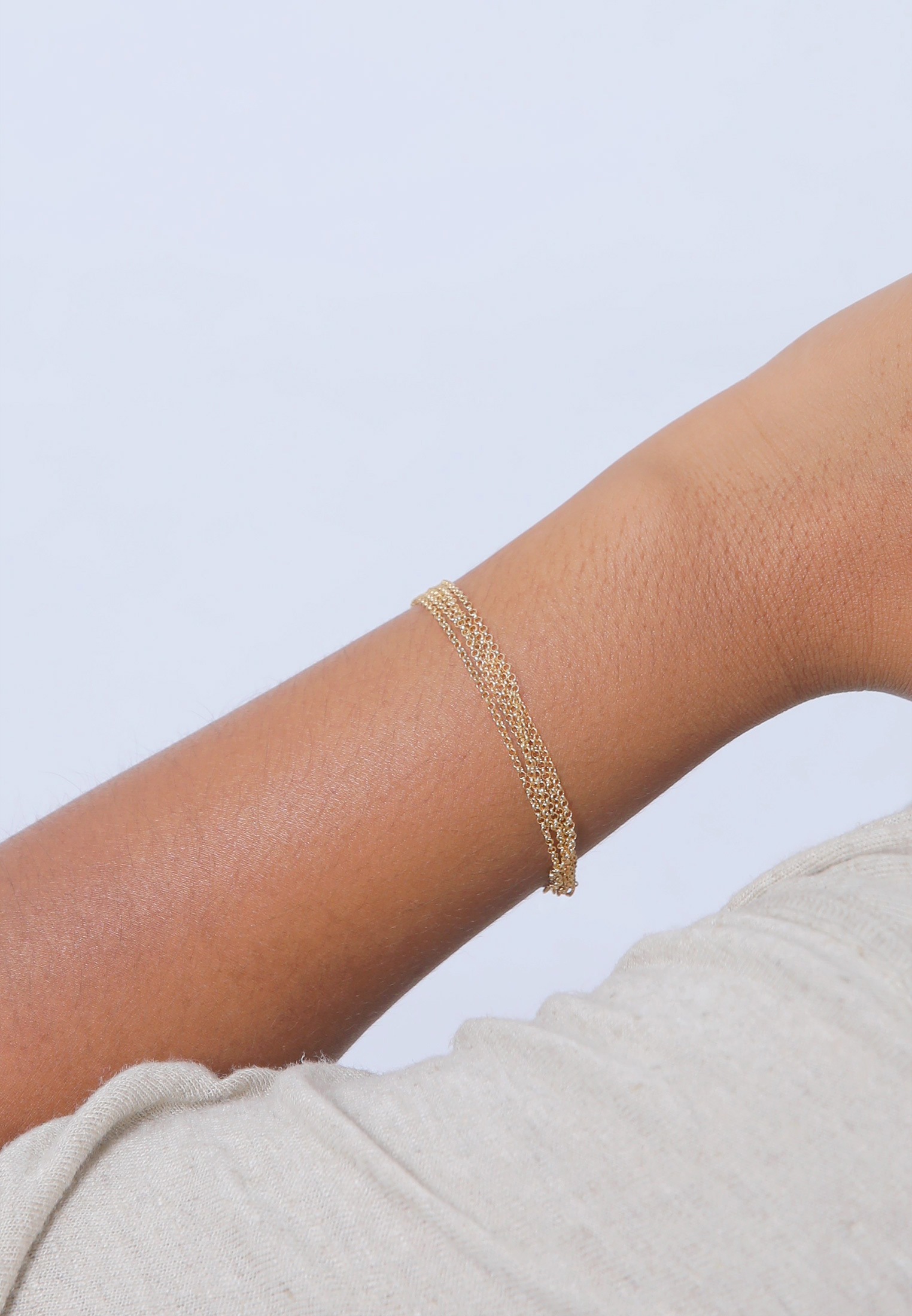 Elli Armkette »Armband Breit Glieder Basic Silber 925«