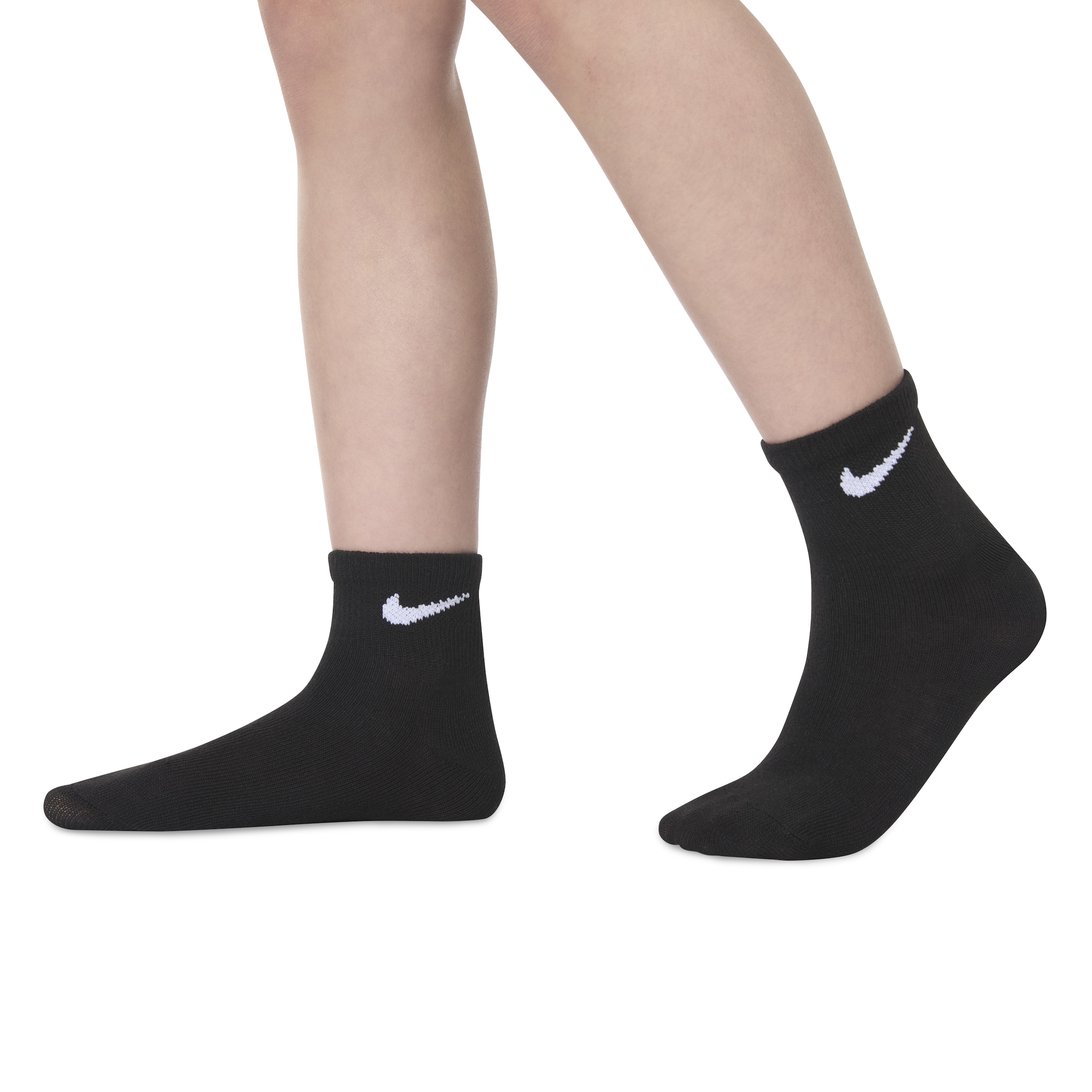 Nike Sportswear Sportsocken »NHN NIKE BASIC PACK QUARTER« Packung, 6 Stk. tlg. für Kinder (4-5 Jahre), für sportive Aktivitäten, mit Labelstickerei
