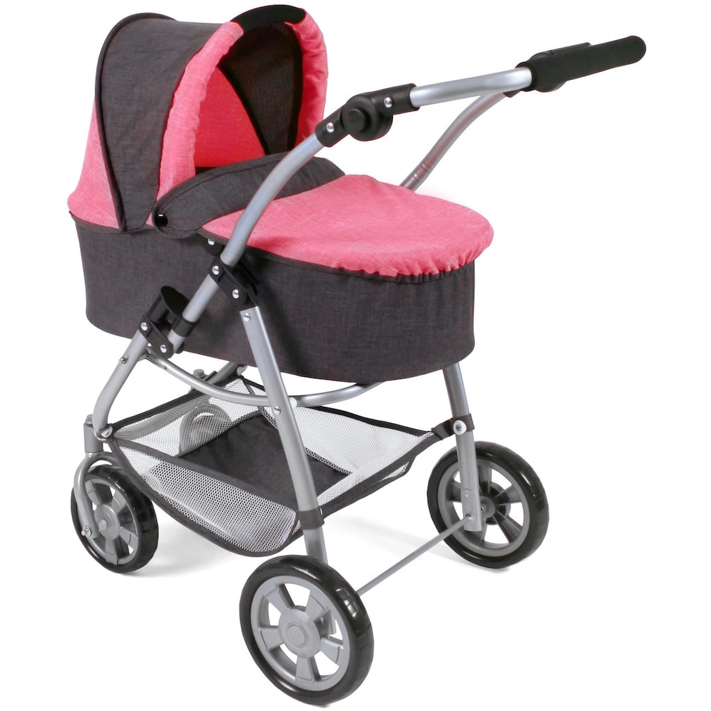 CHIC2000 Kombi-Puppenwagen »Emotion All In 3in1, Anthrazit-Pink«