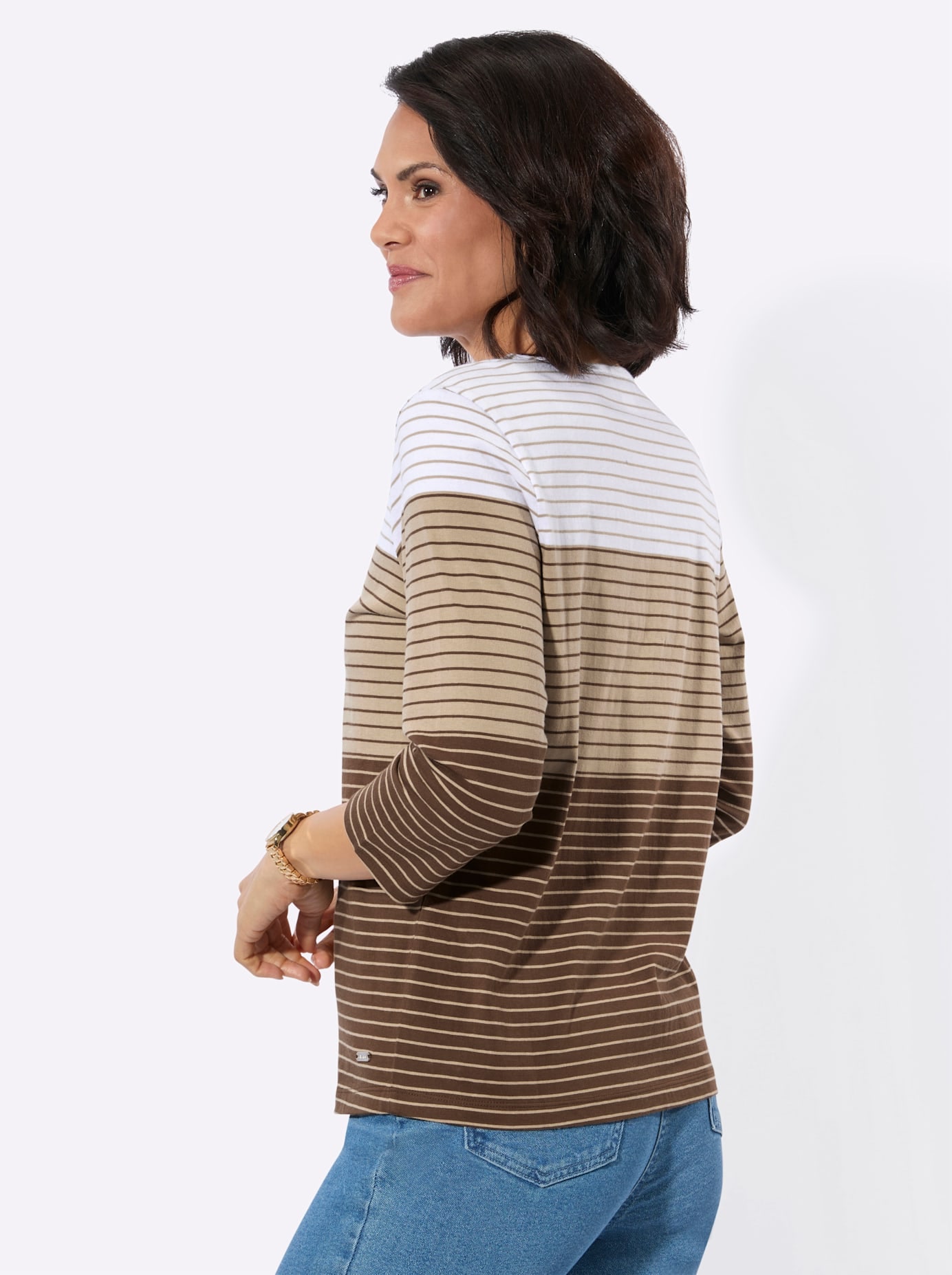 Casual Looks 3/4-Arm-Shirt »Ringelshirt« 1