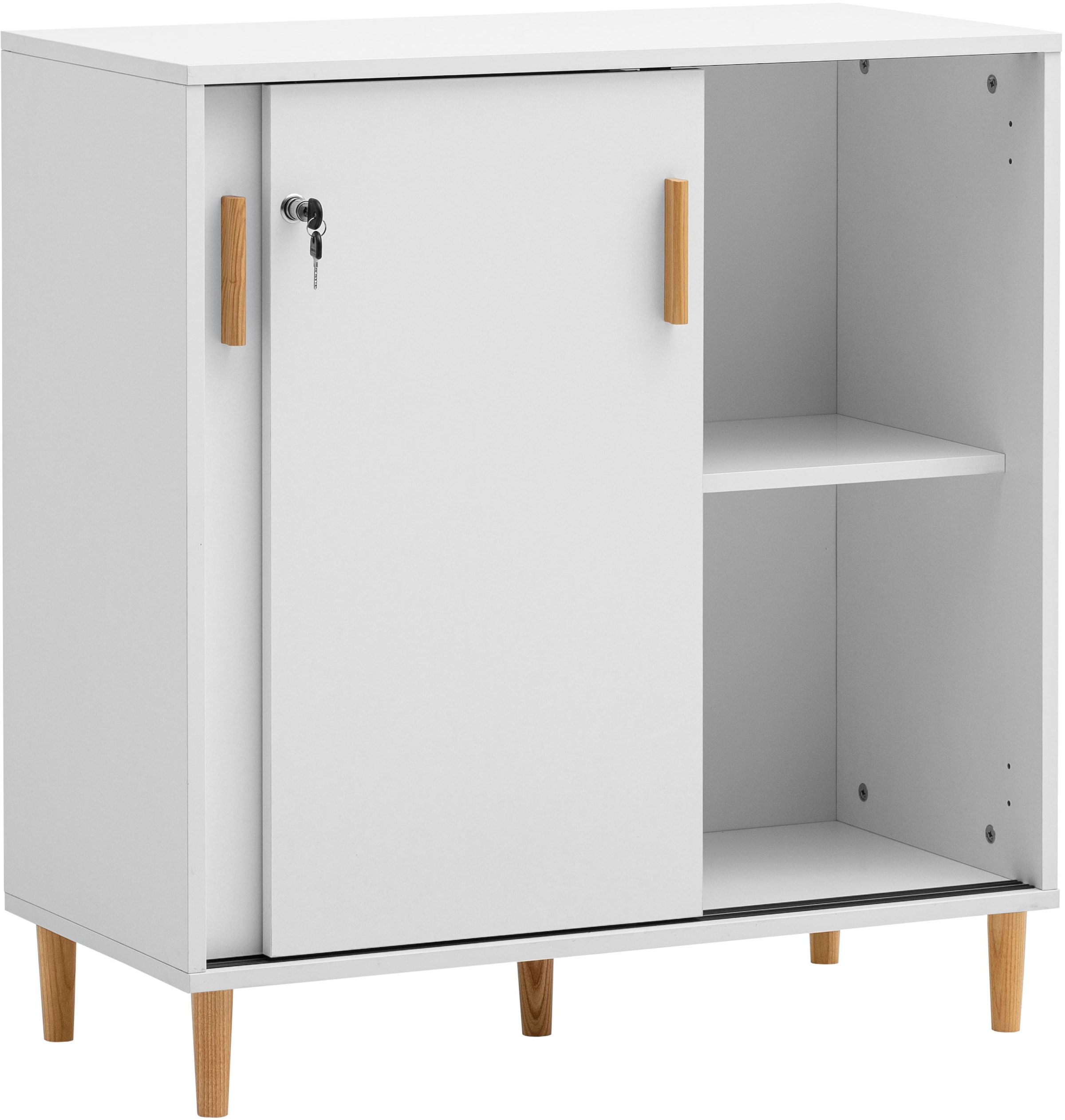 Schildmeyer Aktenschrank »Torge Aktenschrank, Breite 80 cm«, (1 St.), 2-fach Stapelbar