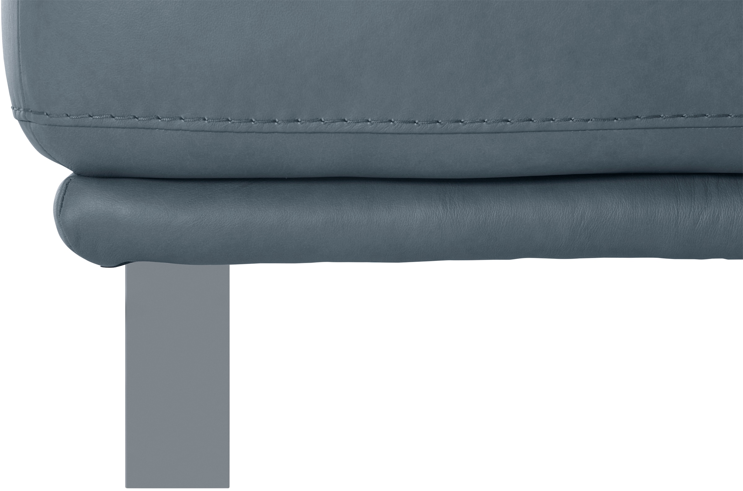W.SCHILLIG Hocker »montanaa«, mit Metallkufen in Silber matt, Breite 141 cm