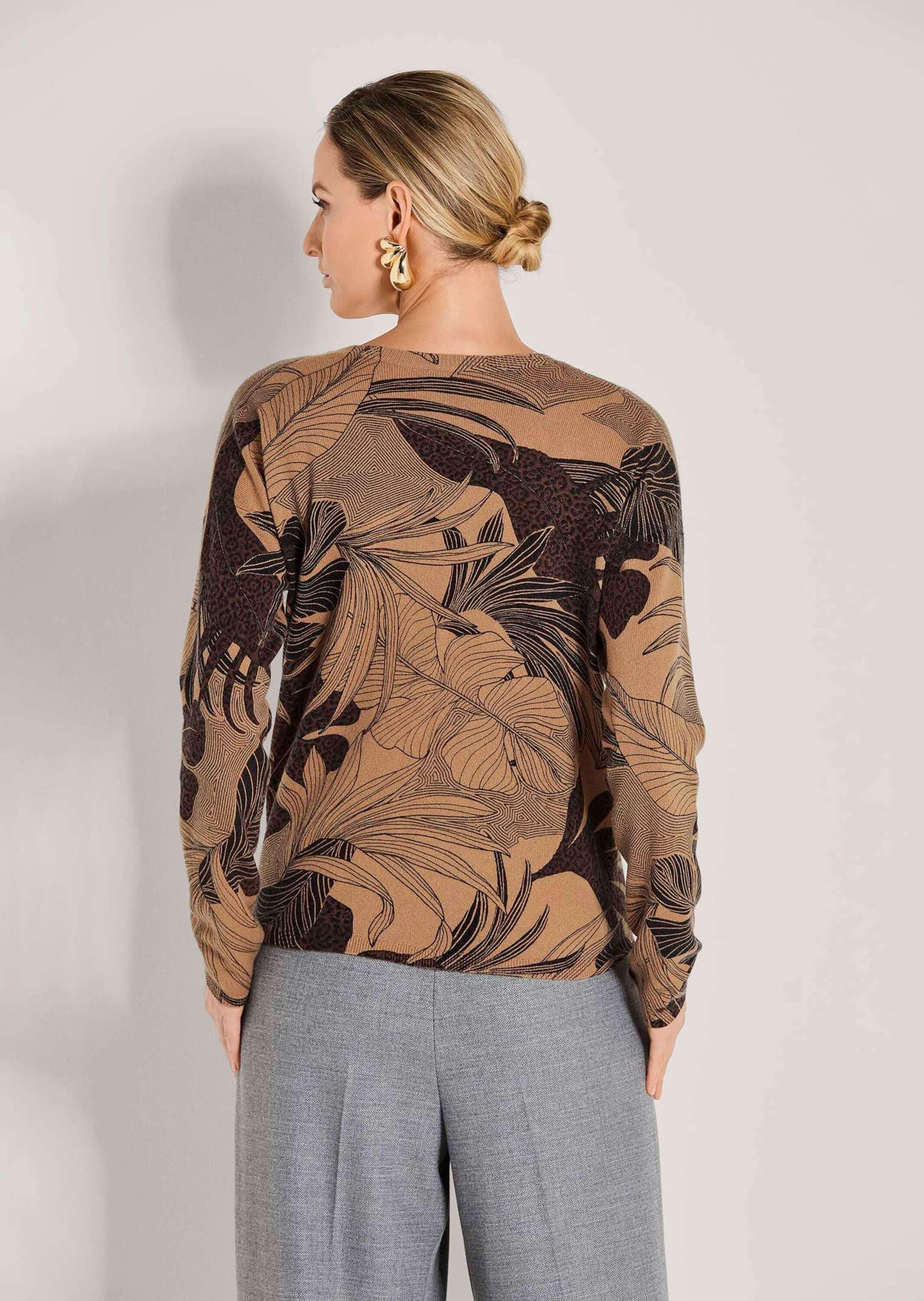 MADELEINE Longpullover »Kaschmirpullover Kaschmirpullover mit V-Ausschnitt«