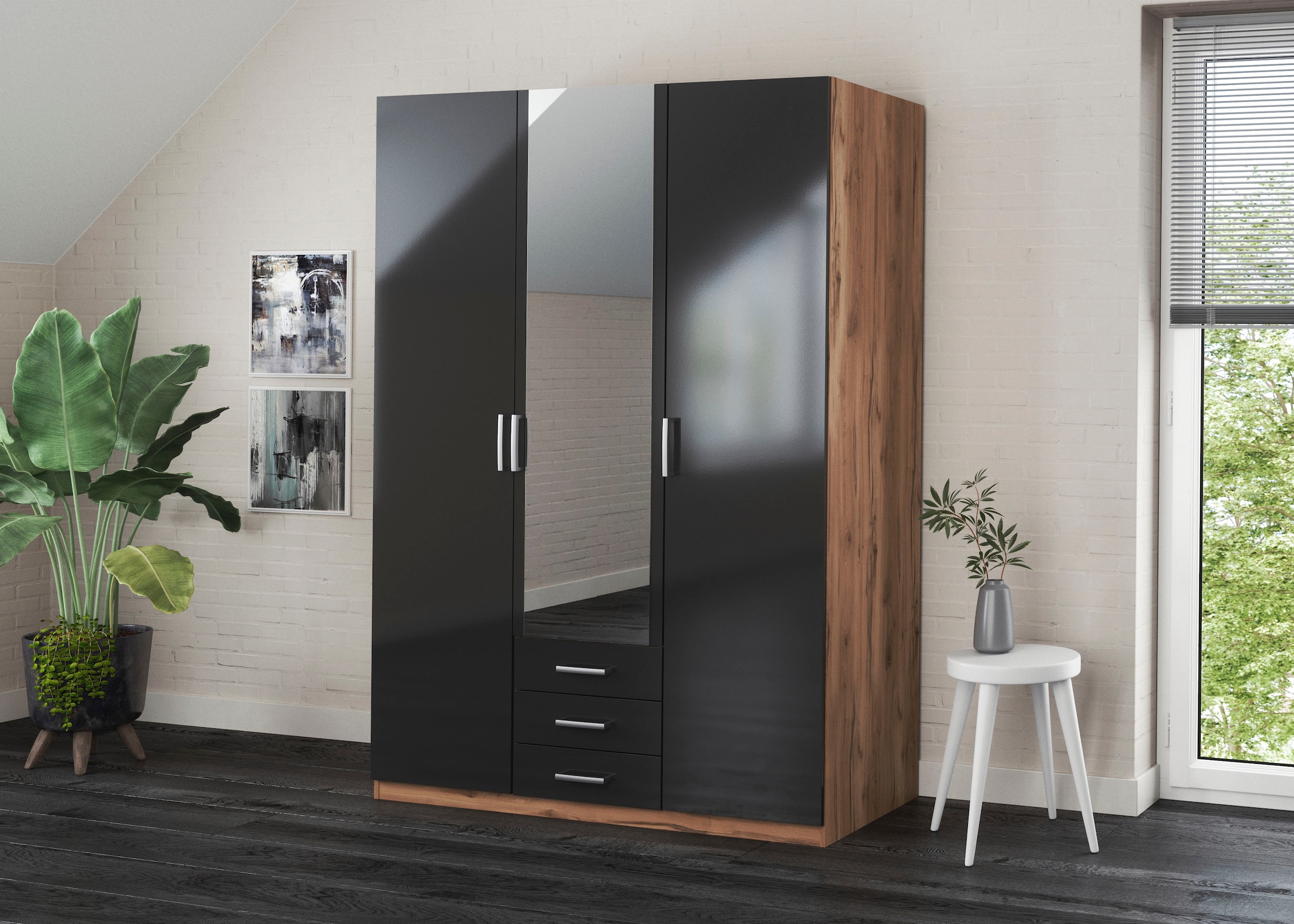 priess Kleiderschrank »Amsterdam«, mit oder ohne LED-Beleuchtung