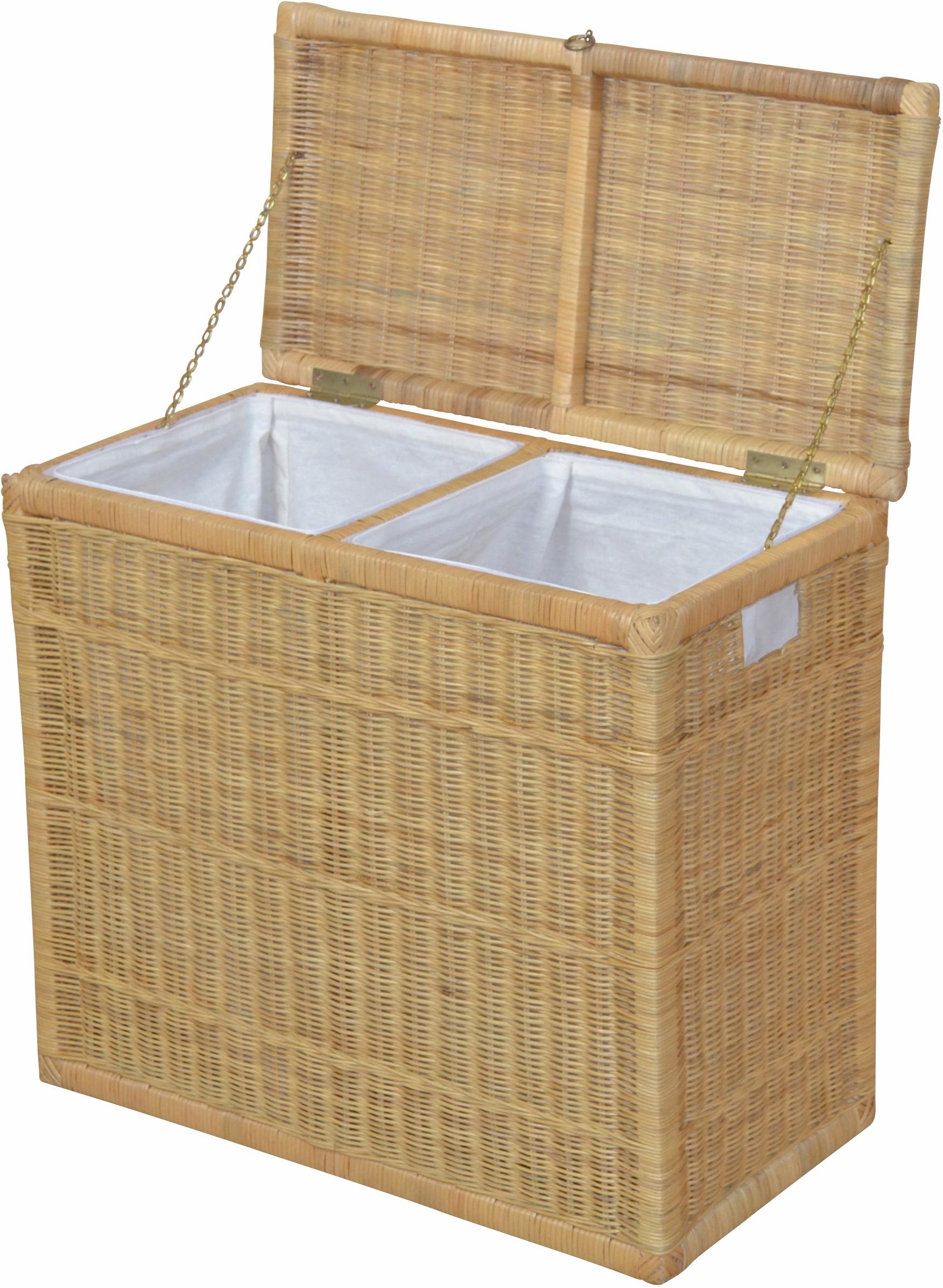 my home Wäschetruhe »Duo« mit 2 Kammern