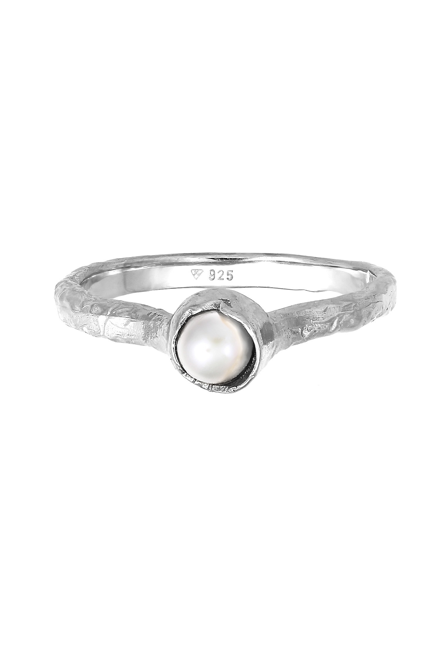 HAZE & GLORY Perlenring »Ring Stapelring Süsswasserperle - Mutiara 925 Silber«