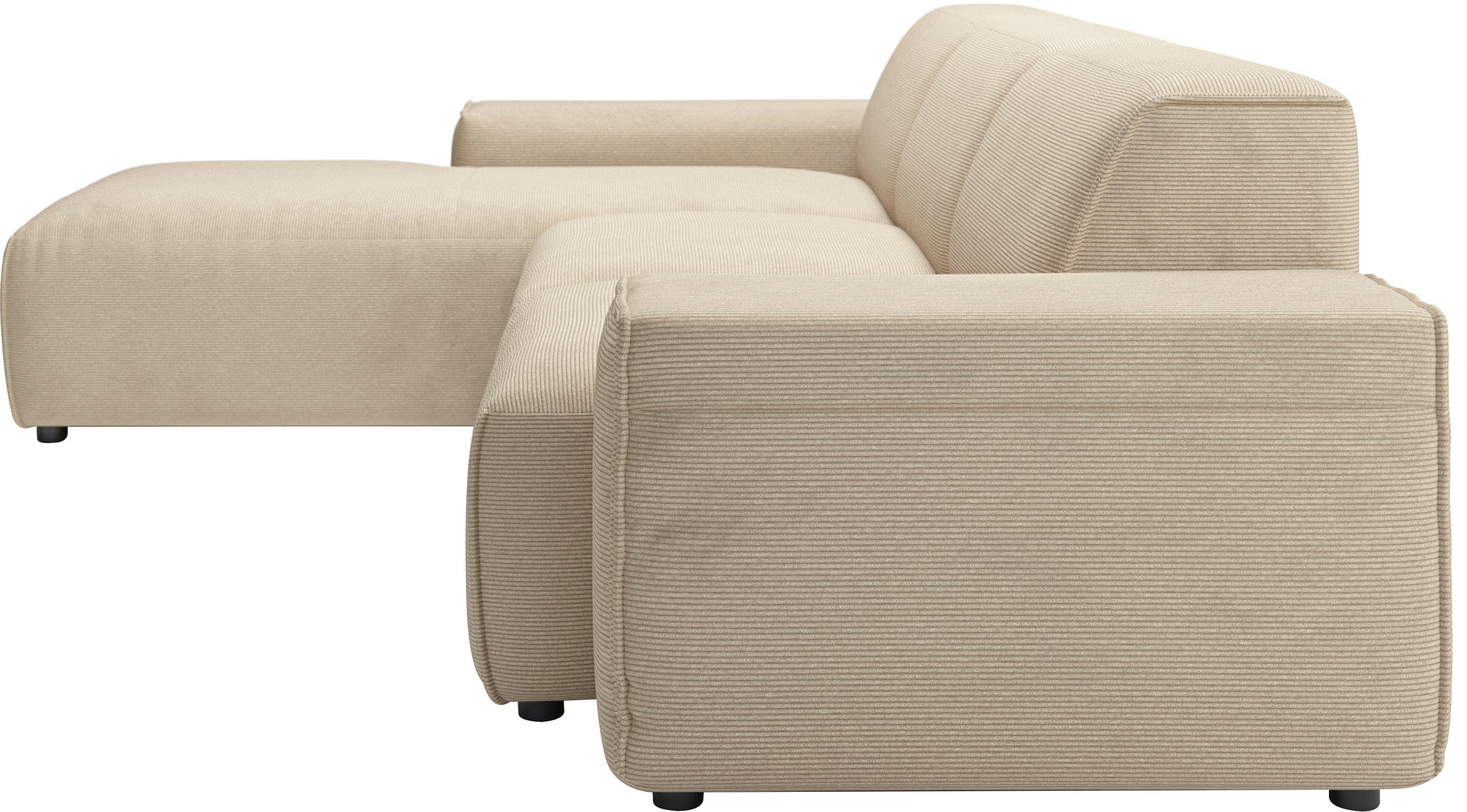 andas Ecksofa »Glimminge L-Form auch in Breitcord, Feincord + Easy care-Bezug,«, Breite 264, Zierkissen
