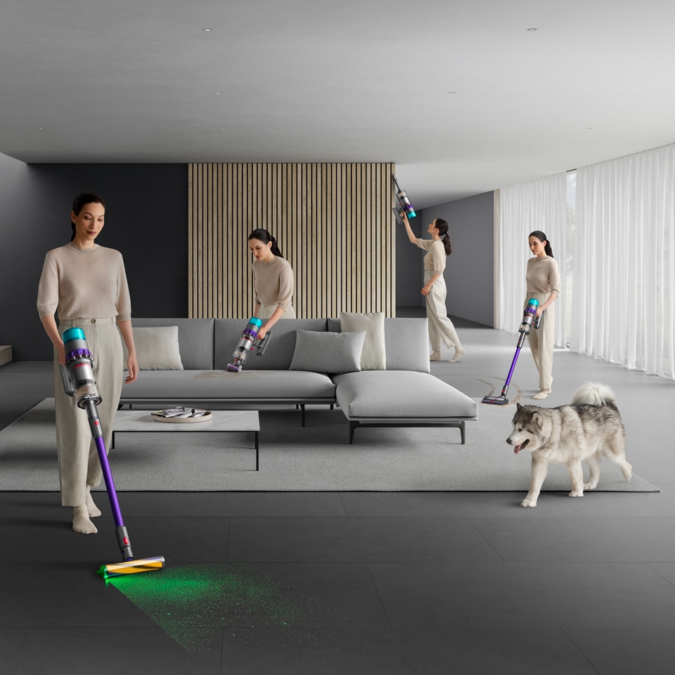 DYSON Akku-Hand-und Stielstaubsauger »Dyson Gen5detect™ Absolute« 70 min Laufzeit, LED-Düse, Stauberkennungssensor