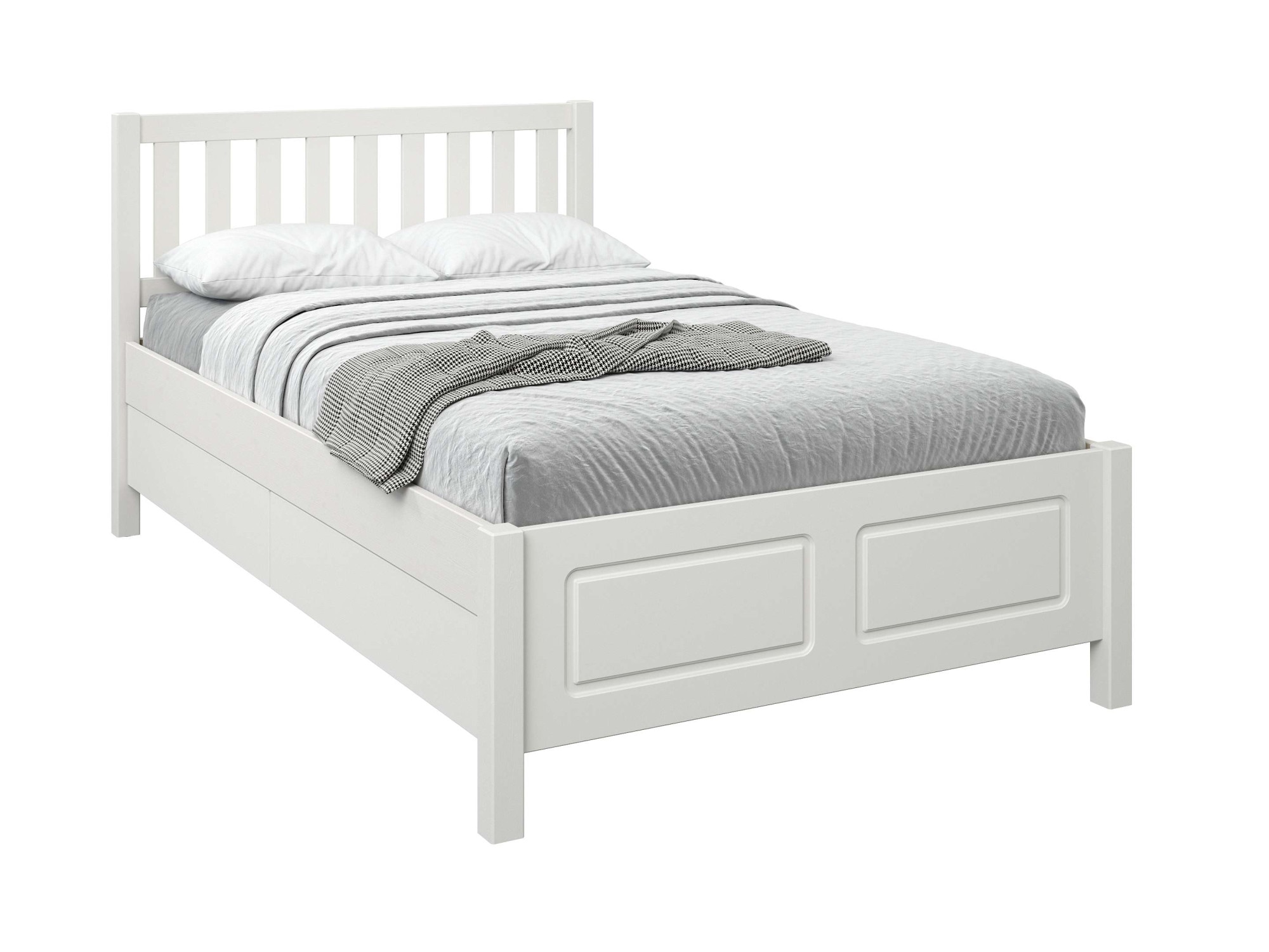 OTTO home Stauraumbett »Synnra, Stauraumbett, 4 Schubladen, Made in EU, Landhausstil« FSC® zertifiziert, Kassettenfront, Stauraumlösung und Komfort
