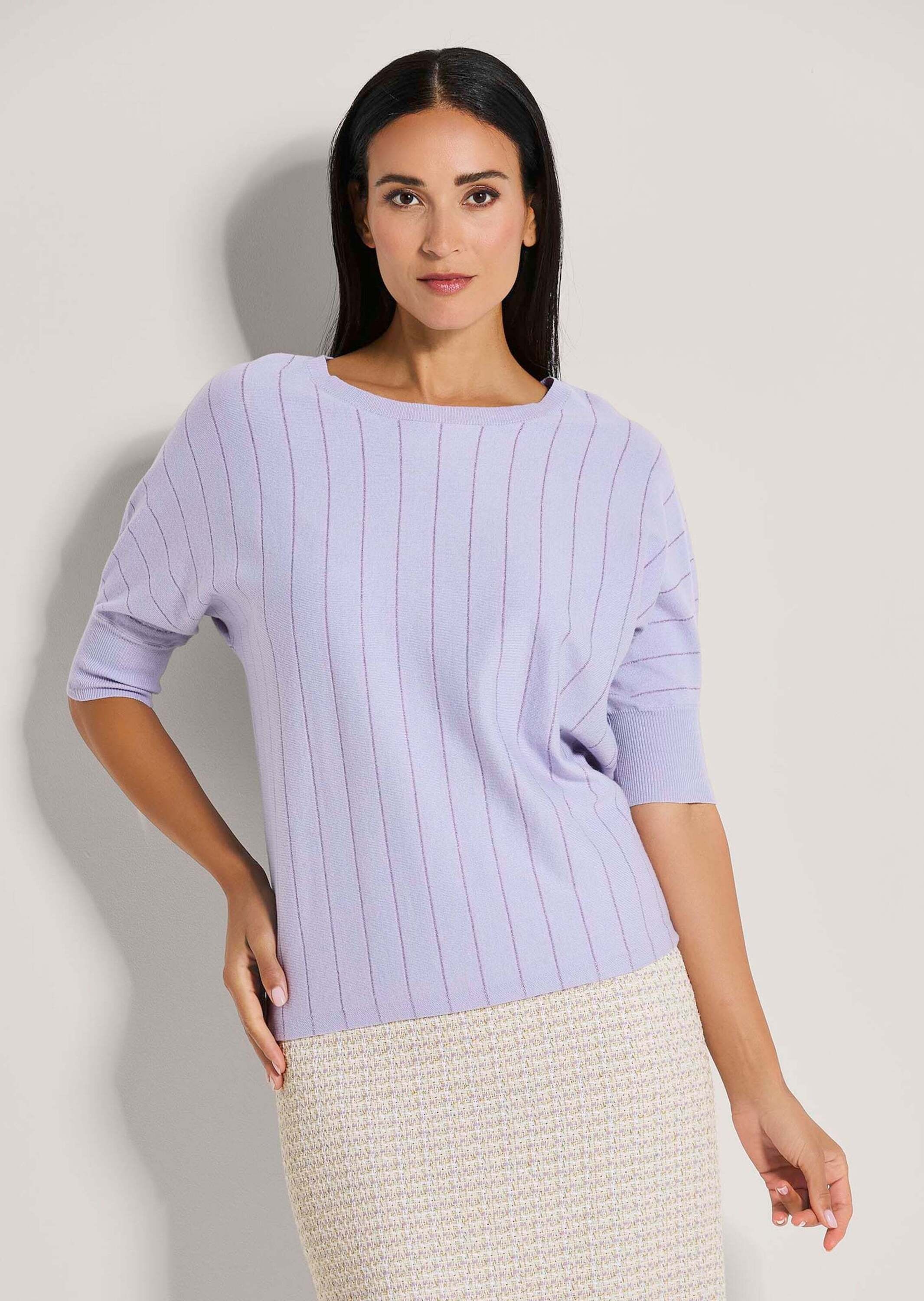 MADELEINE Longpullover »Pullover Oversize-Pullover mit Glanz-Effekt«