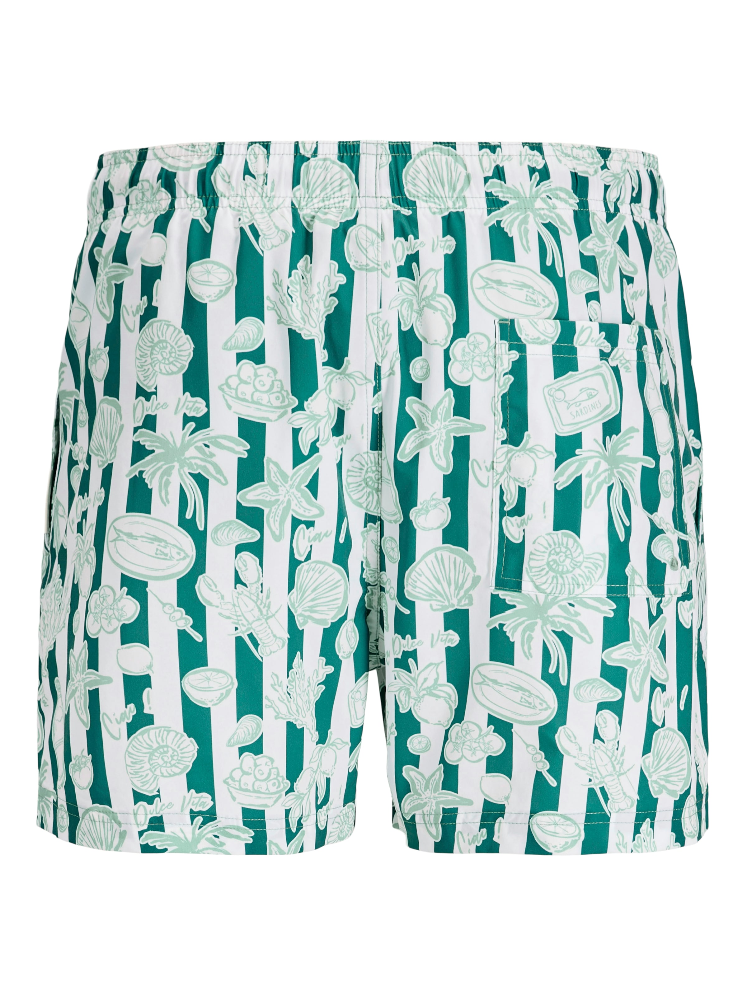 Jack & Jones Badeshorts »JPSTMAUI VIBES NOVELTY AOP SWIM SHORT SN« Kunstfaser