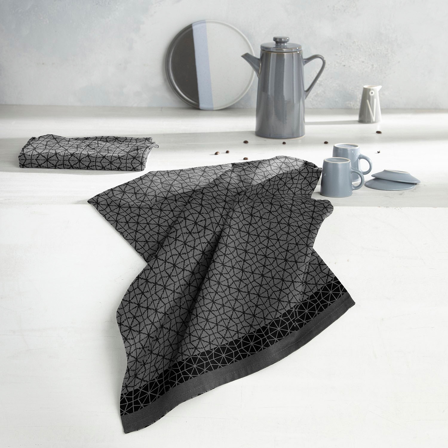 DDDDD Geschirrtuch »Chrystal«, (Set, 6 tlg.), Jacquard-Gewebe, 60 x 65 cm