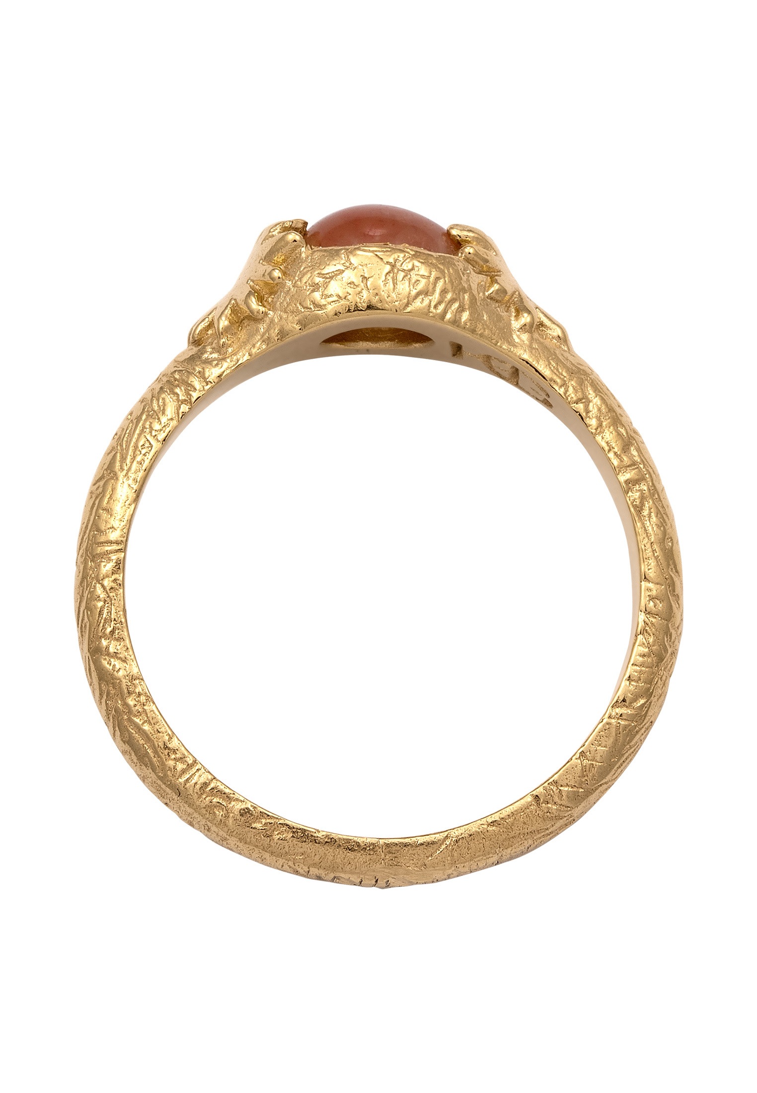 HAZE & GLORY Silberring »Ring Sonnenstein Orange 925 Sterling Silber - Sun Whisper«