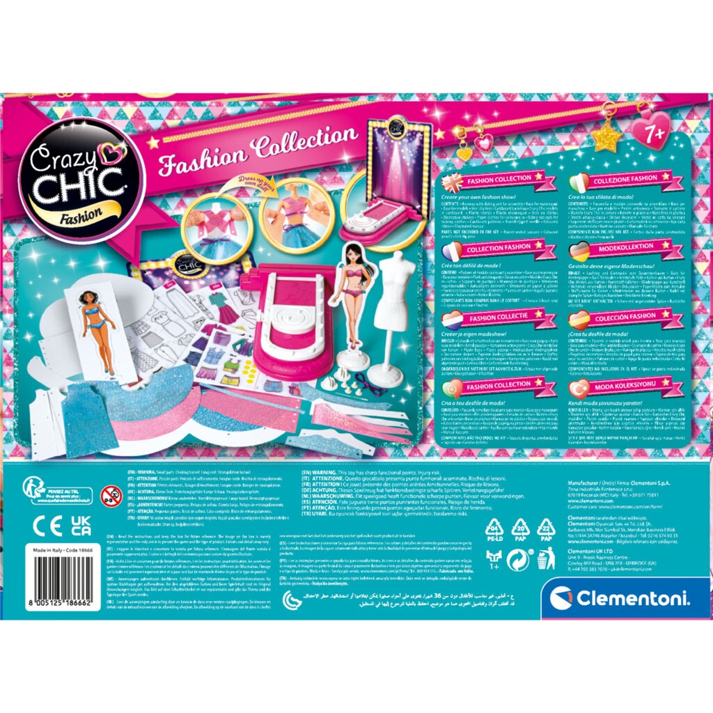 Clementoni® Kreativset »Crazy Chic, Mode-Kollektion«