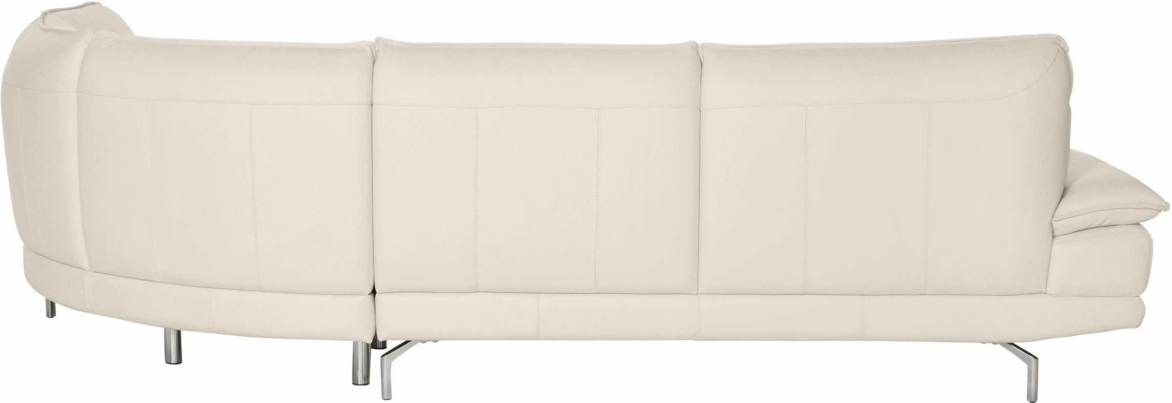 CALIA ITALIA Ecksofa »Dave, italienisches Designsofa L-Form, erstklassiger Sitzkomfort«, Ottomane wahlweise links oder rechts, in zwei tollen Lederqualitäten