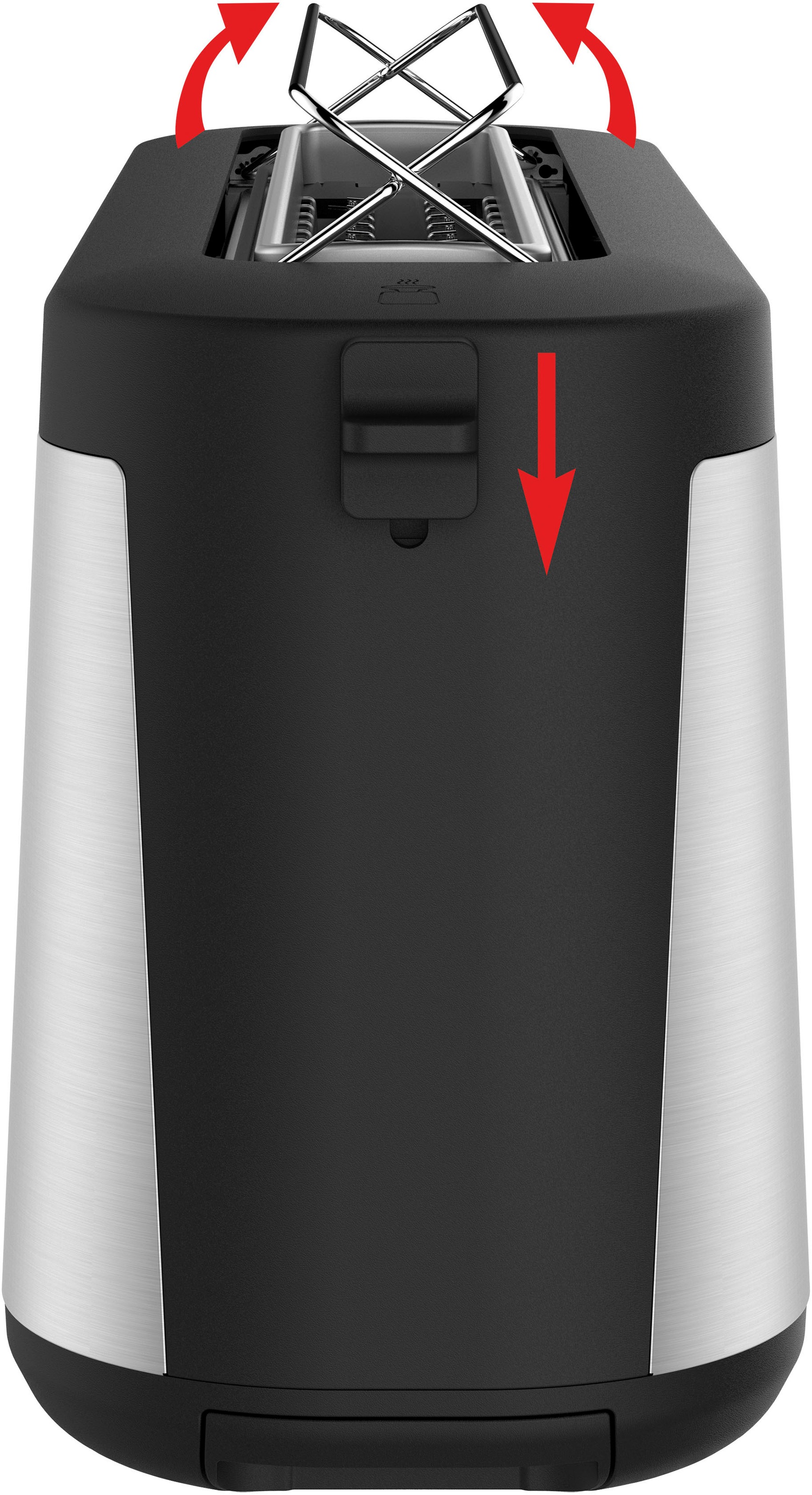 Tefal Toaster »TL4308 Element«, 1 langer Schlitz, 1000 W, 4 Einstellungen, Langschlitz, mit integriertem Brötchenaufsatz