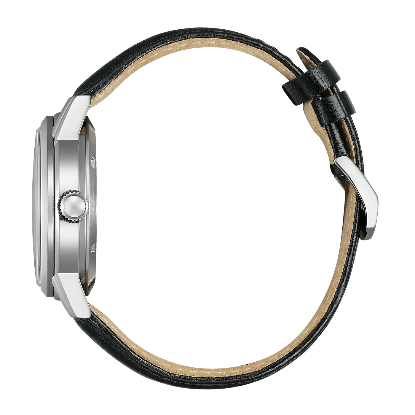 Citizen Automatikuhr »Automatik Classic« Armbanduhr, Herrenuhr, Lederarmband, analog, Big Date