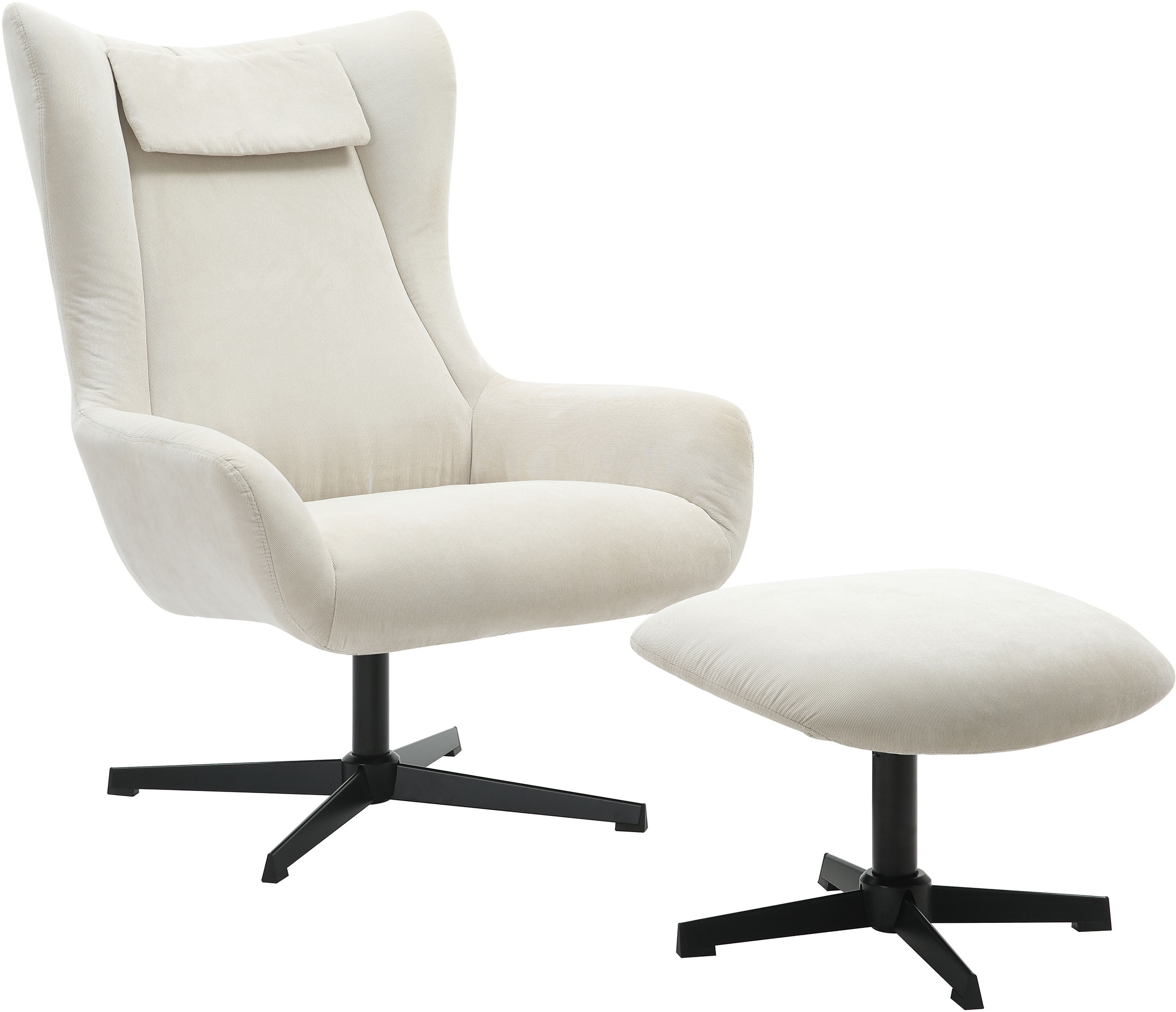 SalesFever Sessel »Savannah Bequemer Sessel« Set, 2 Stk. tlg. mit Drehfunktion