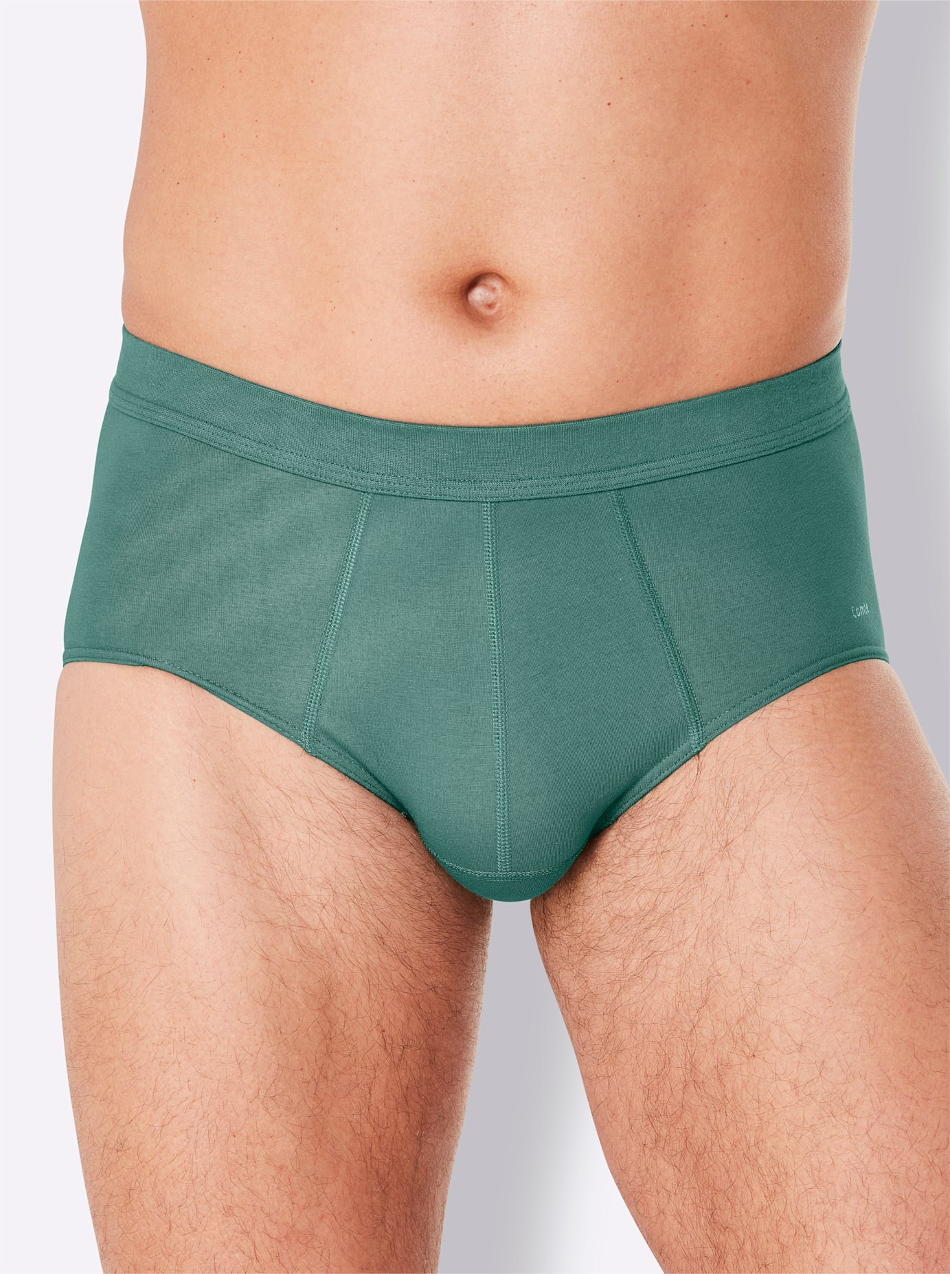 Comte Herren Slip 2 Stk. tlg. in grün, Größe 8