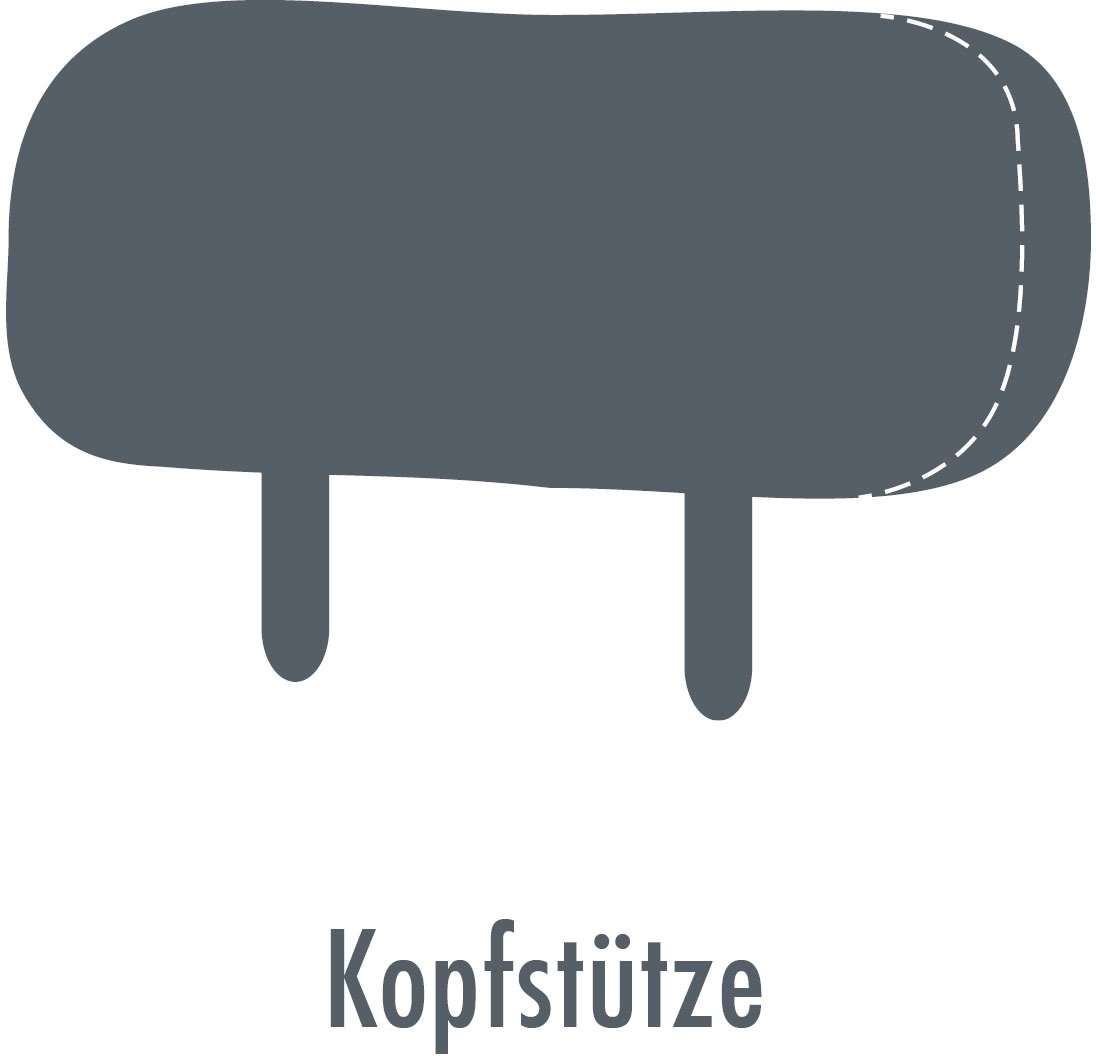 Die PlanBar 3-Sitzer »PN-EM23187«, (Breite 208 cm), Leder, mit Federkern, wahlweise m. Premium Kopfstützen u.Relaxauszug