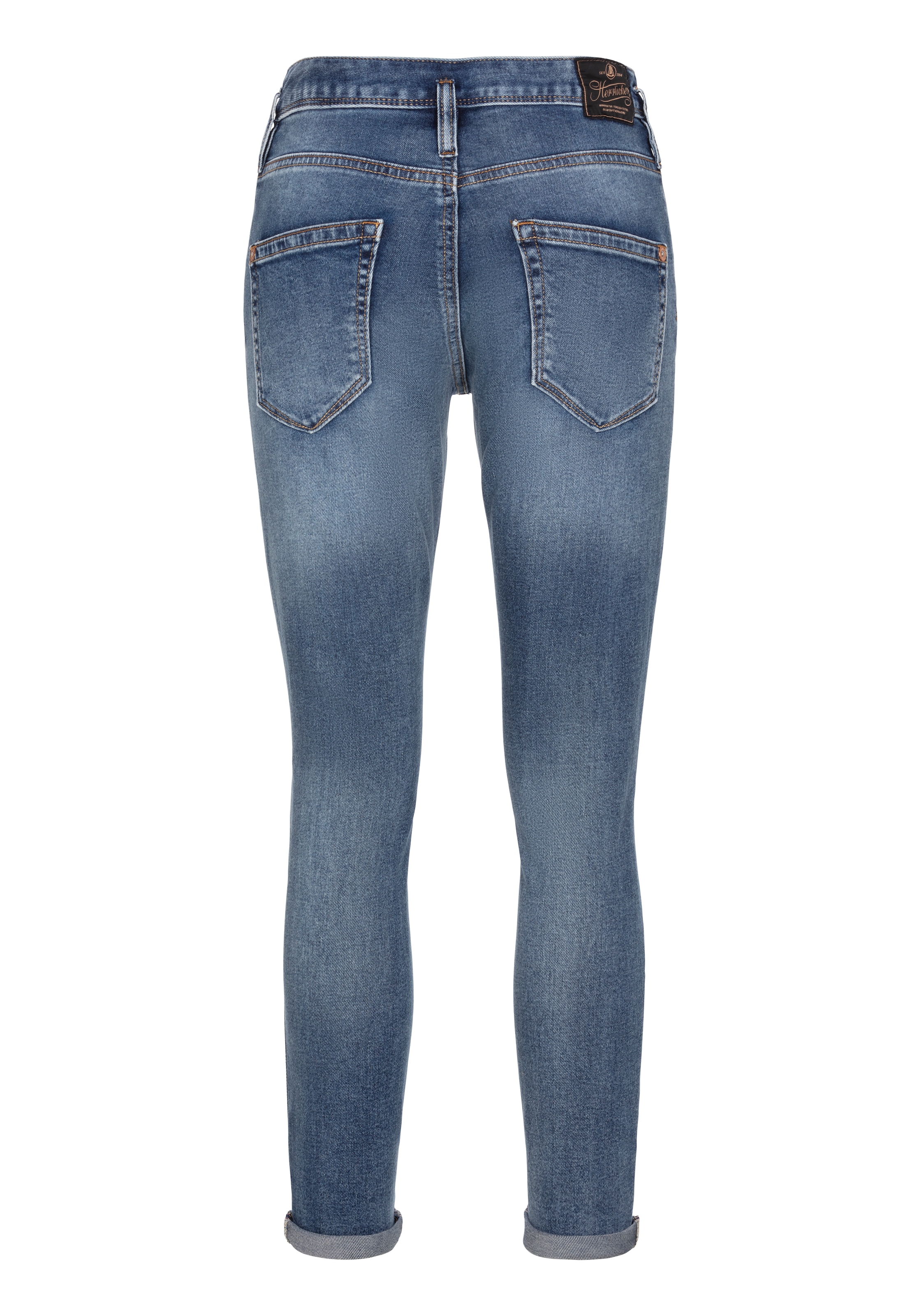 Herrlicher 7/8-Jeans »Shyra Cropped Denim Comfort«, mit halb verdeckter Knopfleiste