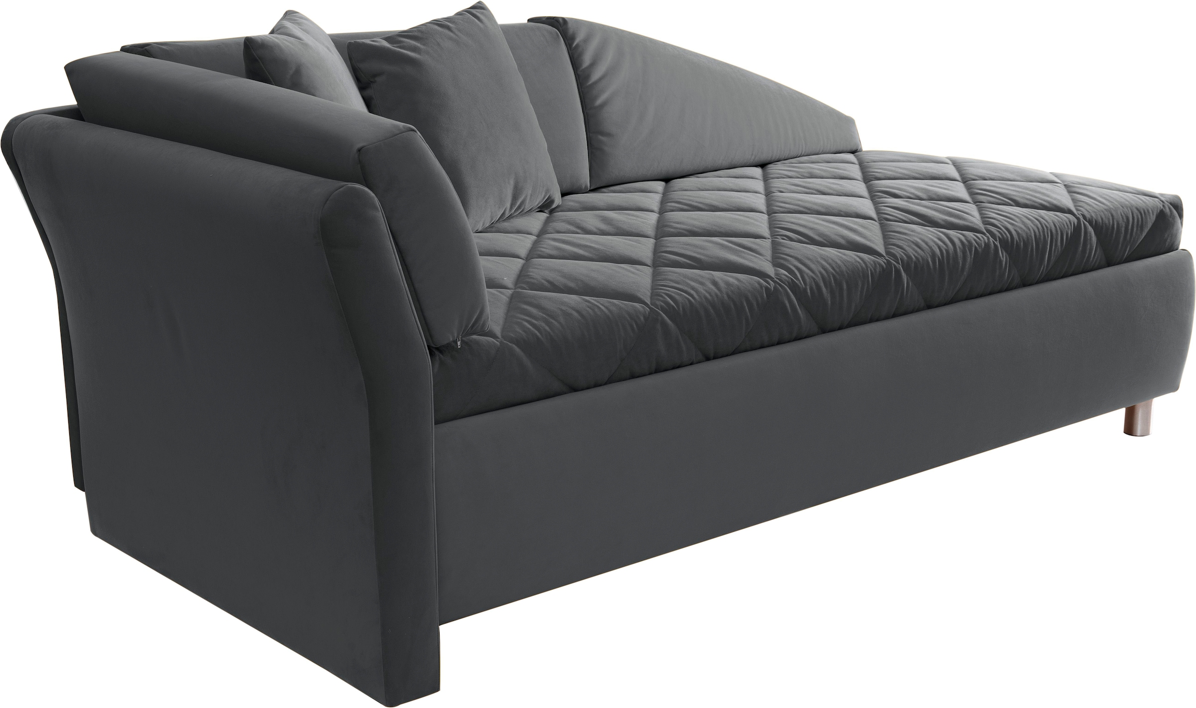 alina Schlafsofa »Lindsay«, Bettkasten, Zierkissen-Set aus: 2 Stk. 40x40cm, 1 Stk. 30x30cm