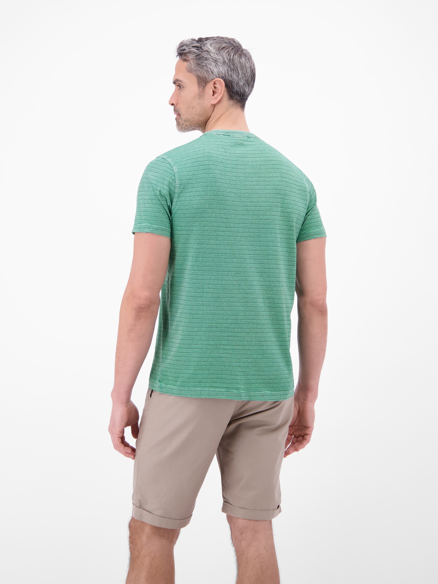 LERROS T-Shirt »T-Shirt in Fineliner-Optik, Rundhalsausschnitt«