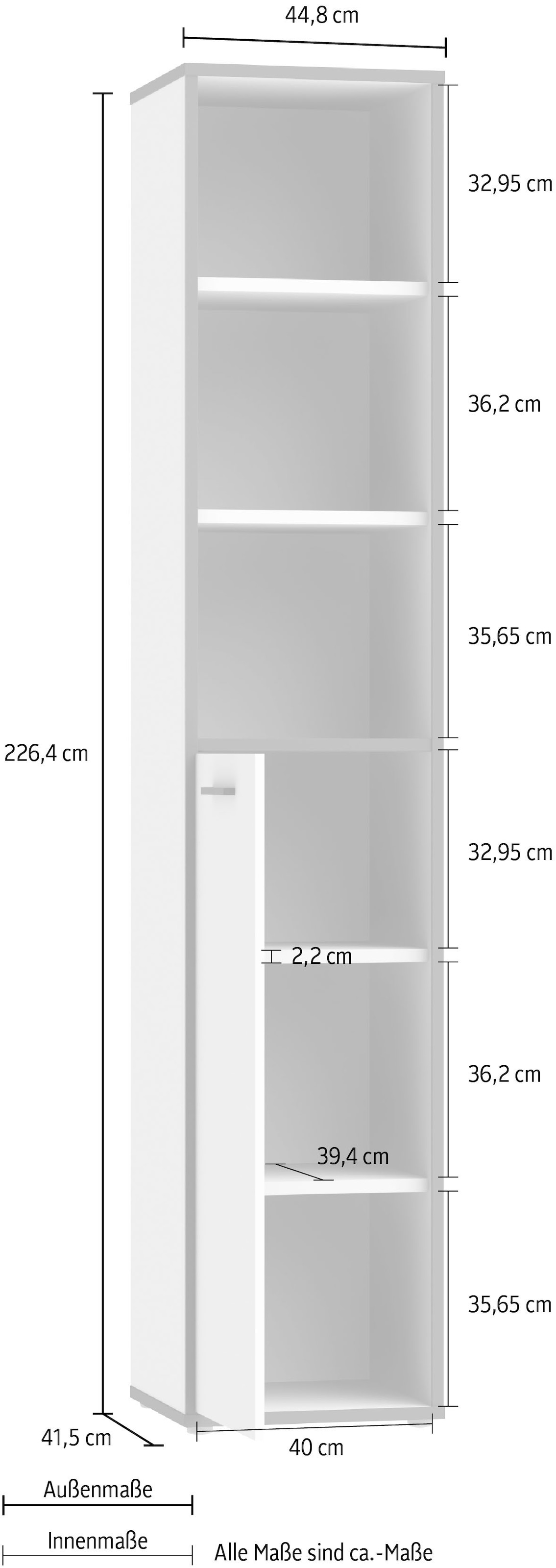 FORTE Aktenregal »Keflav«, Breite 44,8 cm