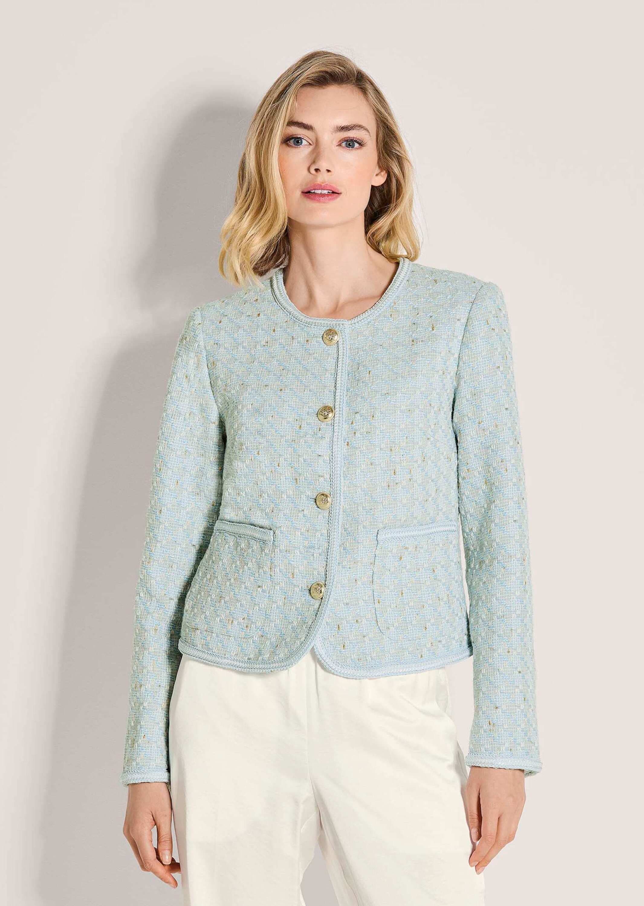 MADELEINE Jackenblazer »Blazer Eleganter Tweed-Blazer mit Glanzgarn« Tweed-Blazer mit Glanzgarn