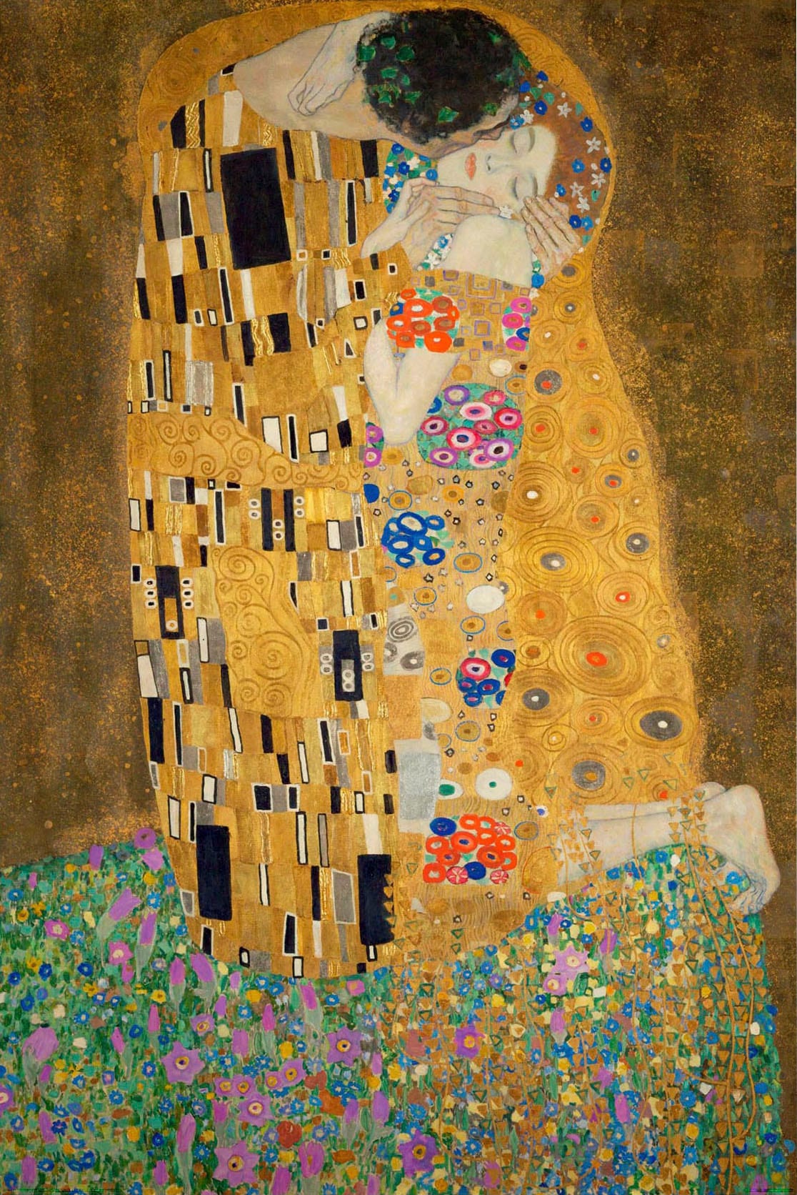 Holzbild »Deco Panel 60x90 Gustav Klimt - the kiss«