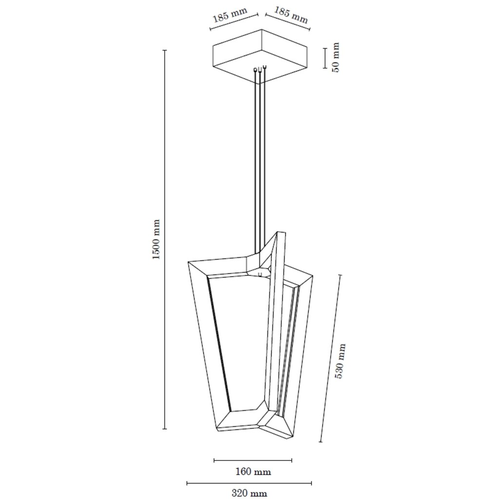 SPOT Light LED Pendelleuchte »LEIF«, 3 flammig-flammig