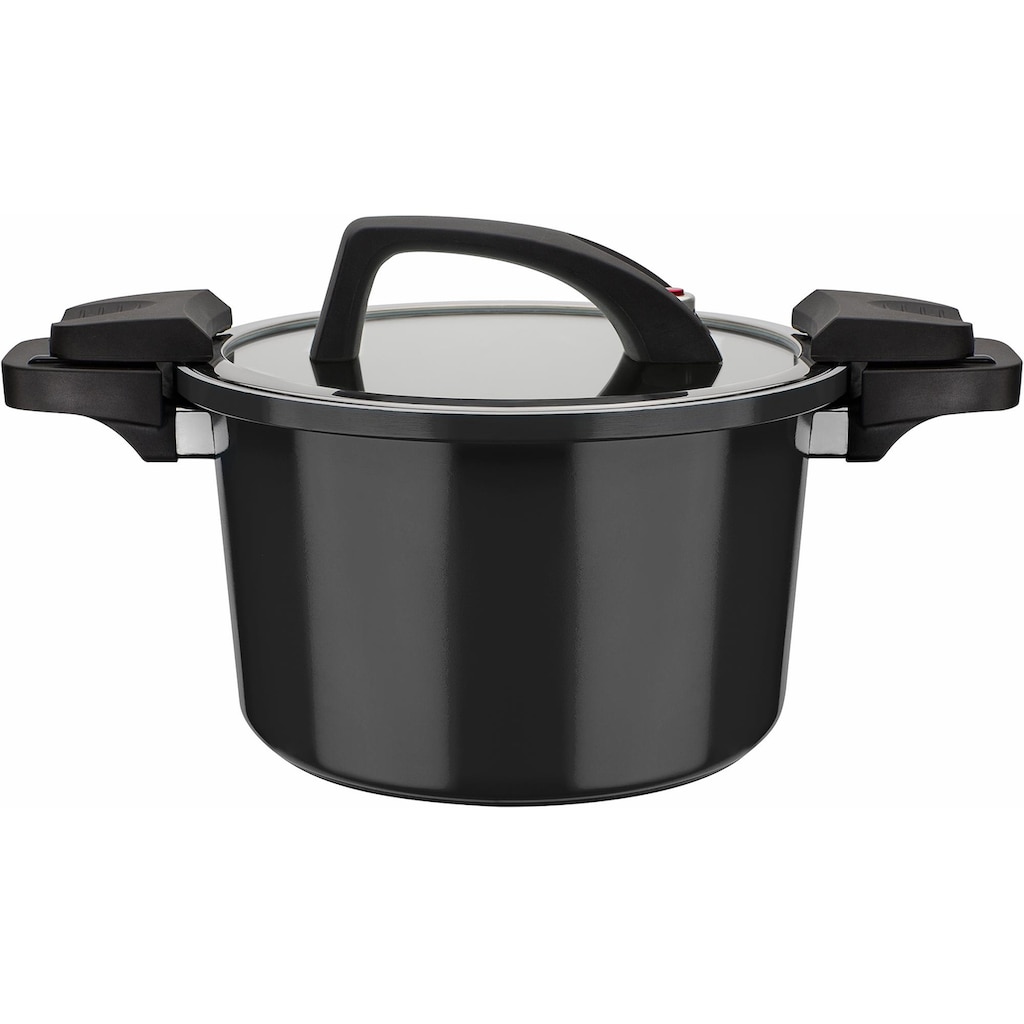 GSW Dampfgartopf »Gourmet Nero«, Aluminium, (1 tlg.)