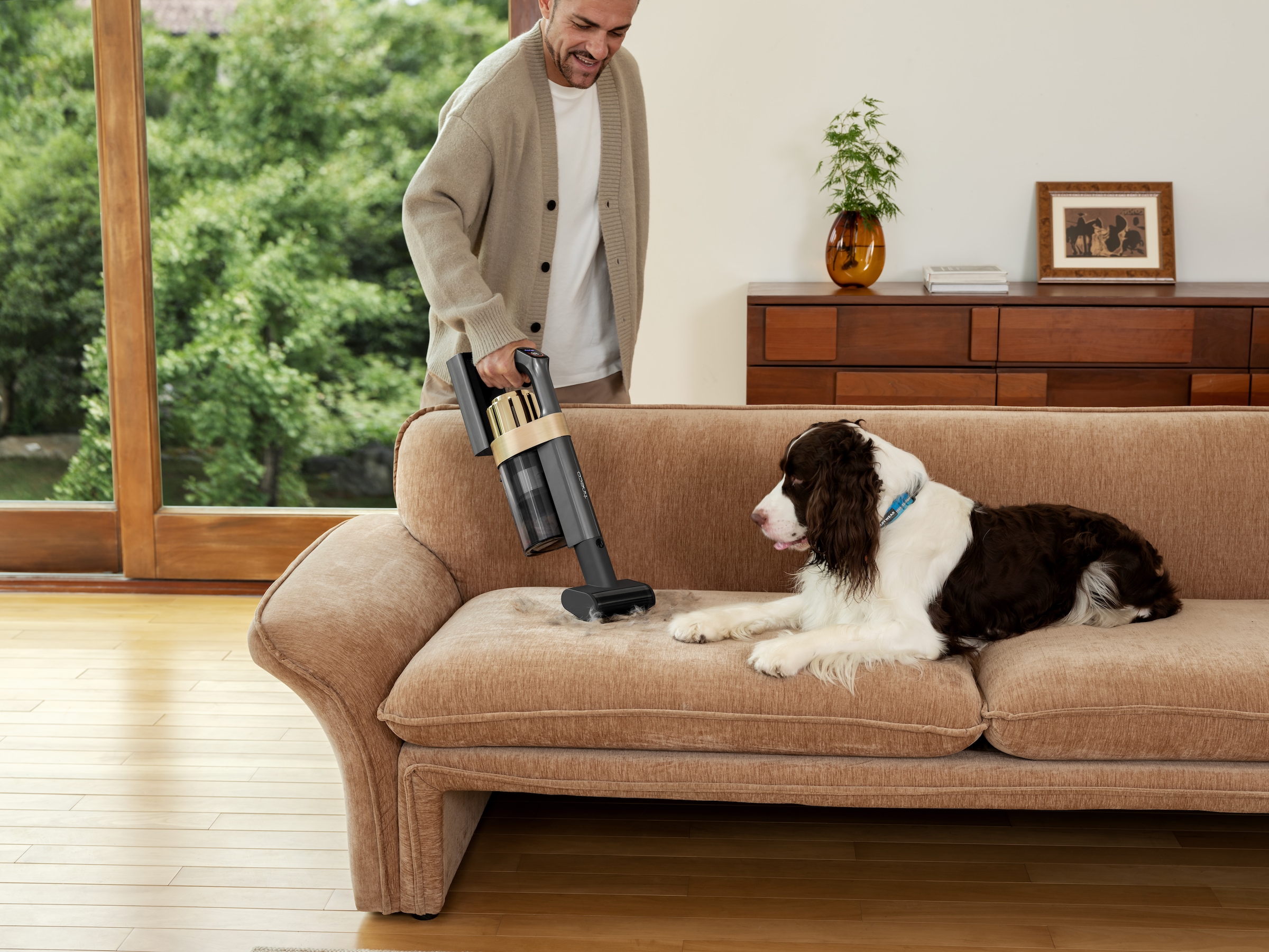 Tineco Akku-Stielstaubsauger »Tineco PURE ONE A90S, Anti-Allergiker Filtersystem, Saugrohr knickbar« ZeroTangle Anti-Haar-Verwicklungsbürste, 3DSense Master-Bürste